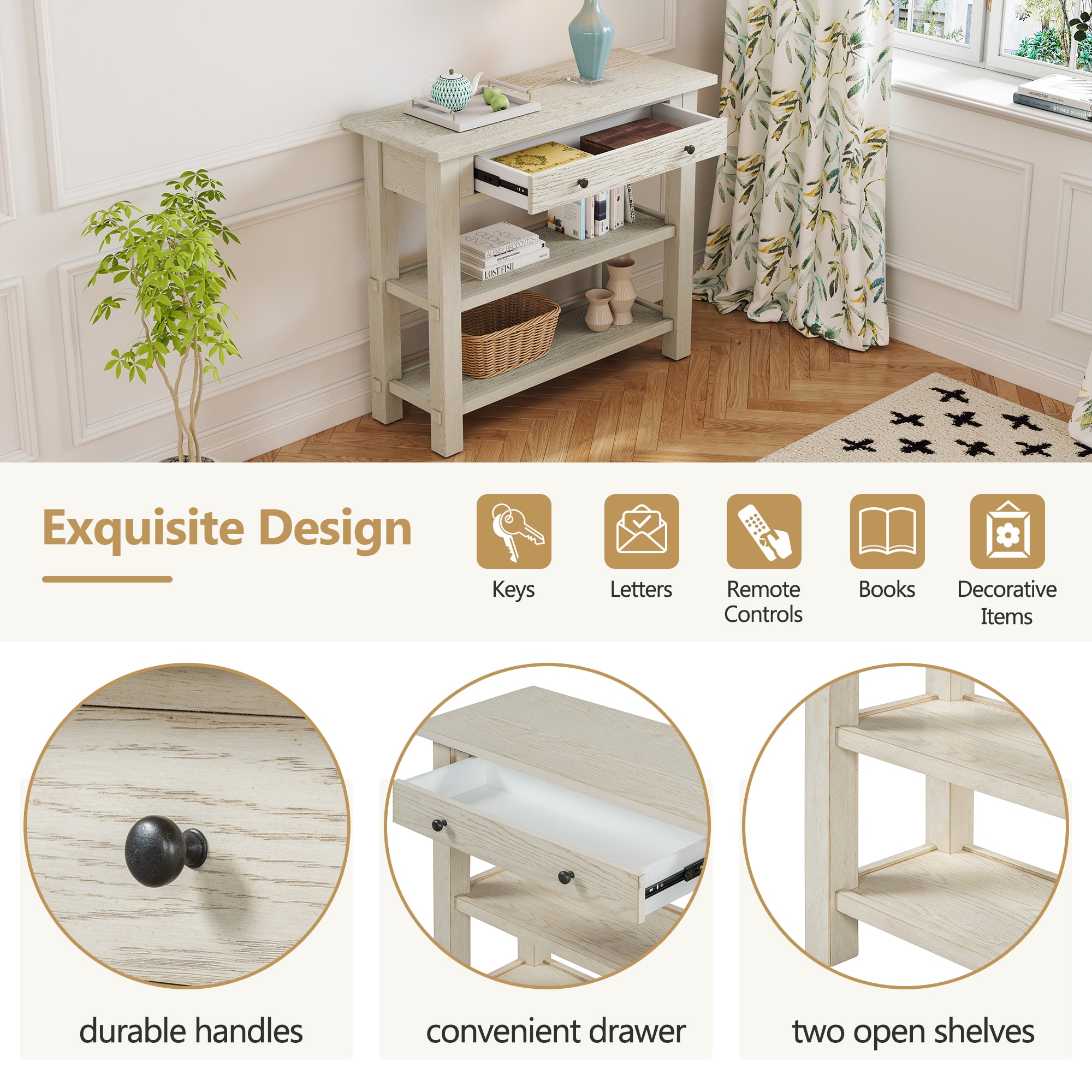 ModernLuxe N715P195561E Console-Sofa-Tables - View #6