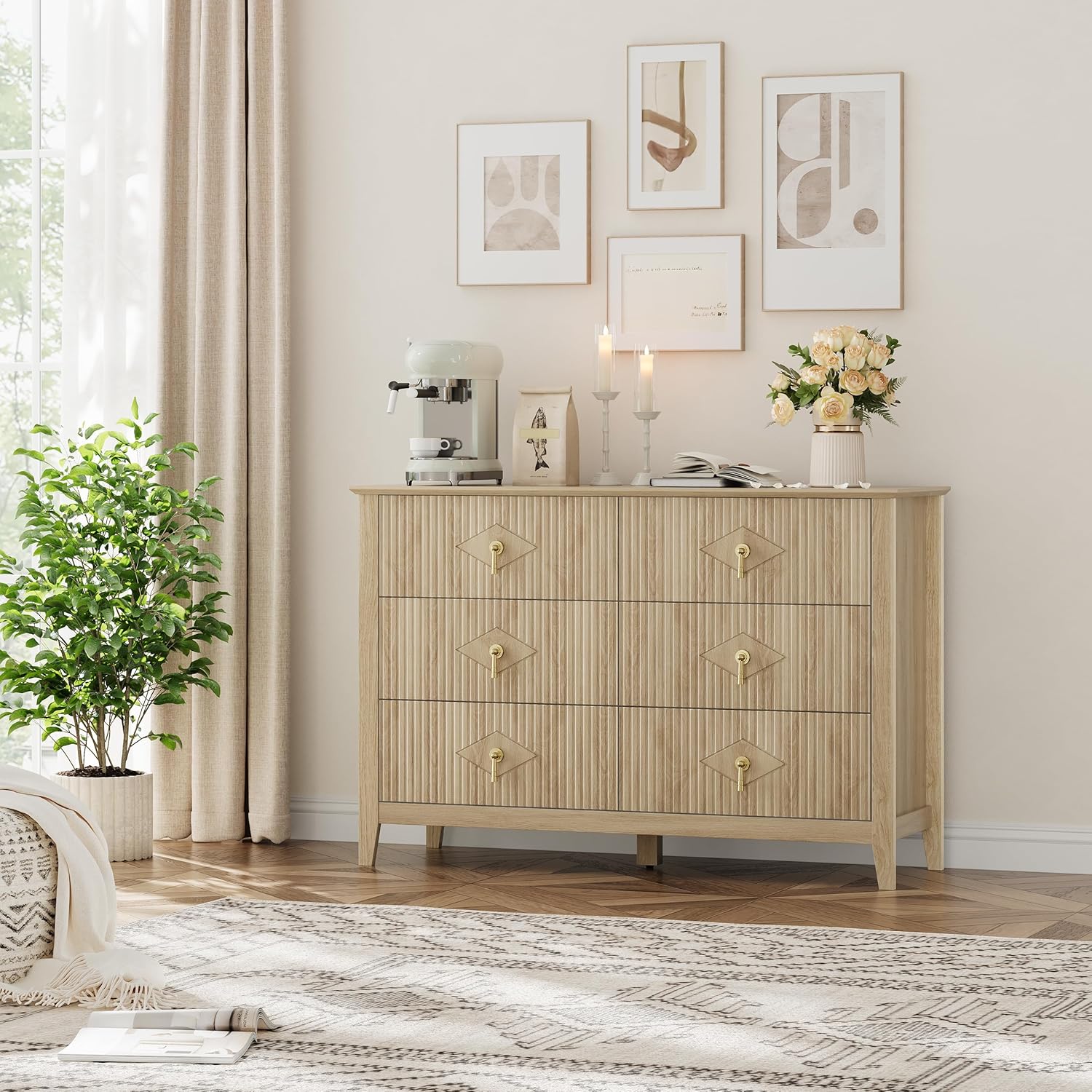 48 inch wide modern dresser Amazon.com: TXGDPIONEER White Dresser for Bedroom,48 Inch Wide 6 Drawers  with No Handles,Modern Dresser with Deep Drawers,Large Wood Double Chest of  Drawer for Hallways : Home & Kitchen