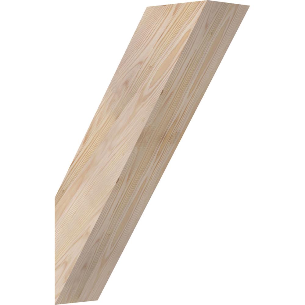 Ekena Millwork BRC06X18X26TRA00SDF 5-1/2-in x 18-in x 26-in Douglas Fir Unfinished Wood Traditional Smooth Knee Brace