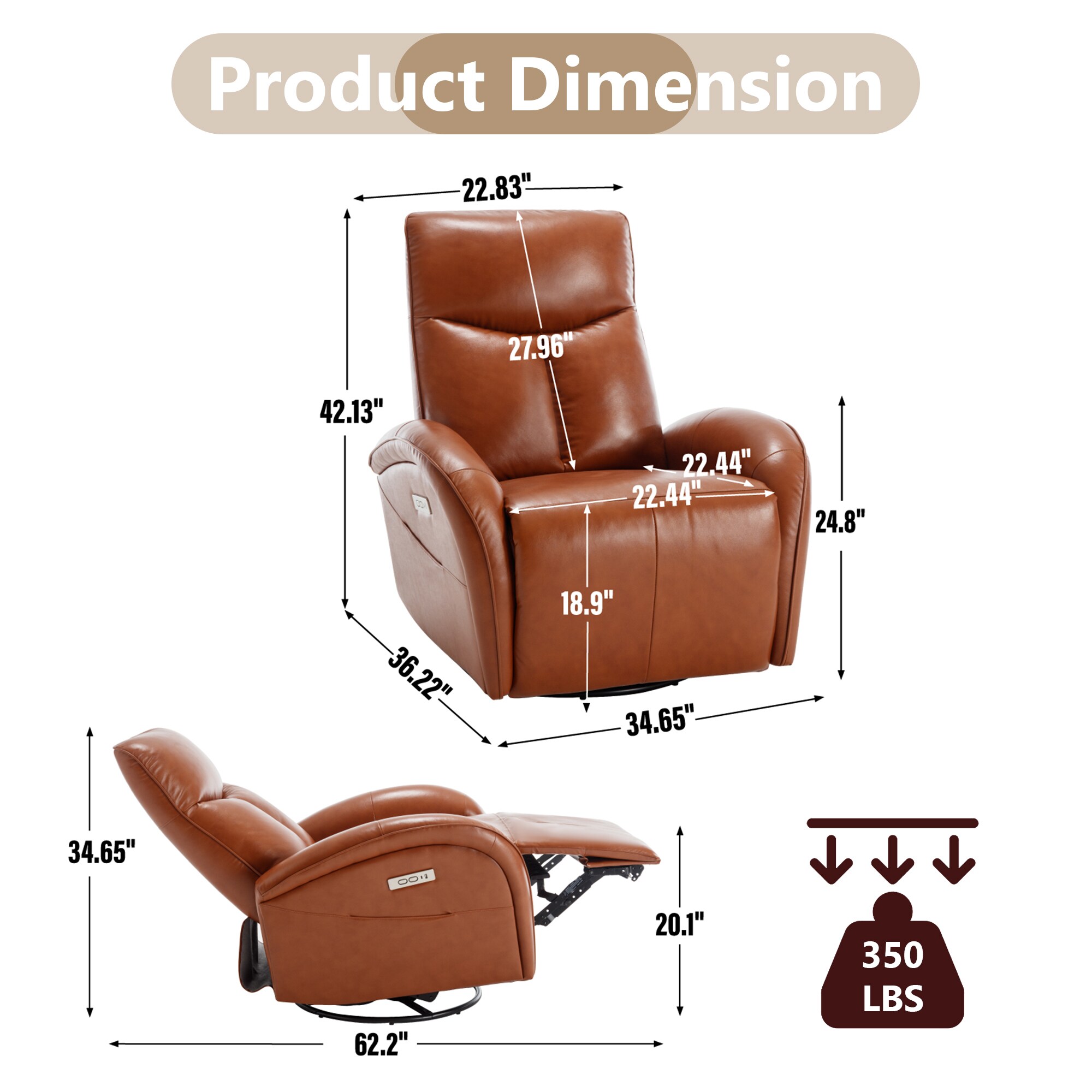 Boyel Living BL-CM807DB recliners - View #3