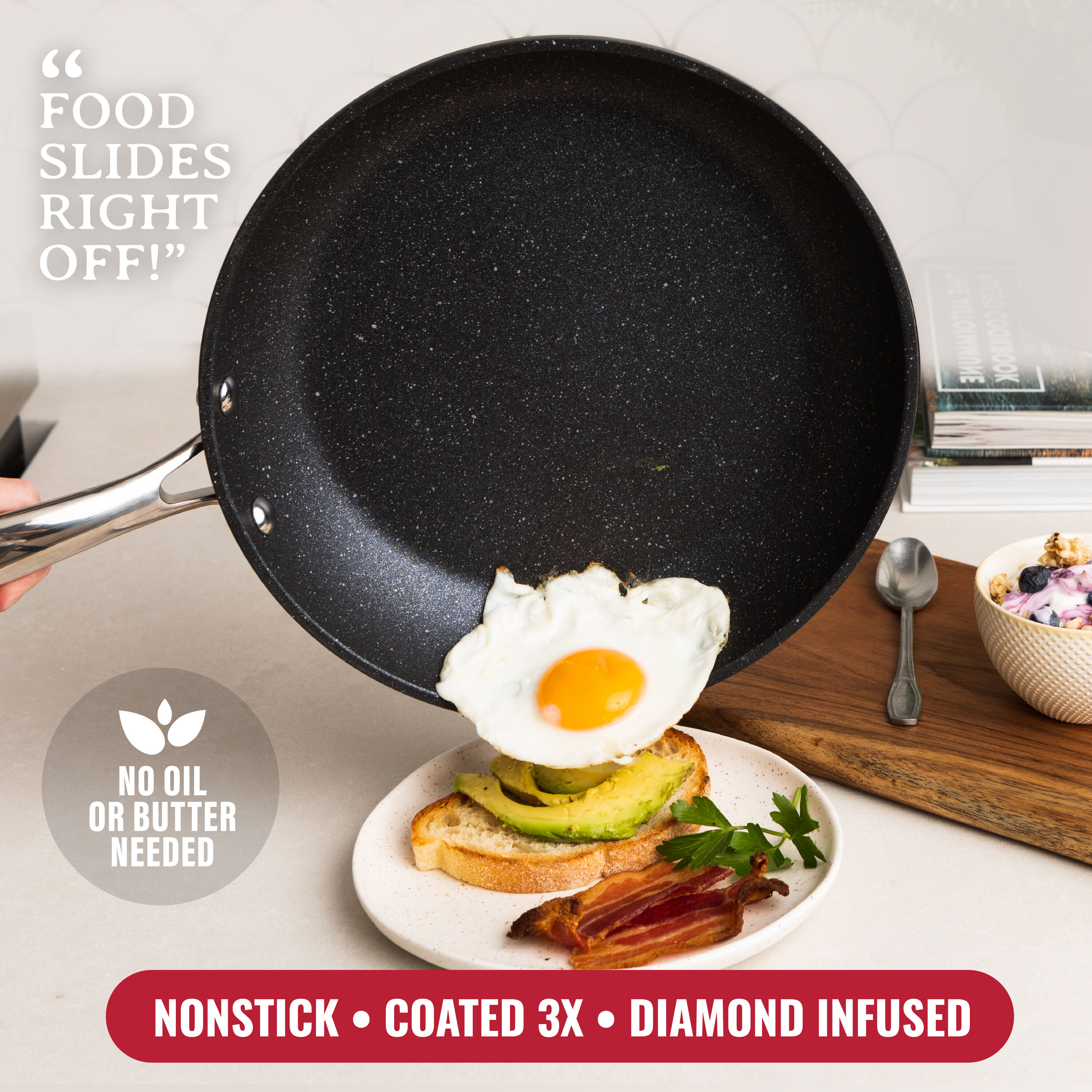 GraniteStone Diamond GraniteStone Diamond Farmhouse 14.57-in Aluminum  Cookware Set with Lid in the Cooking Pans & Skillets department at