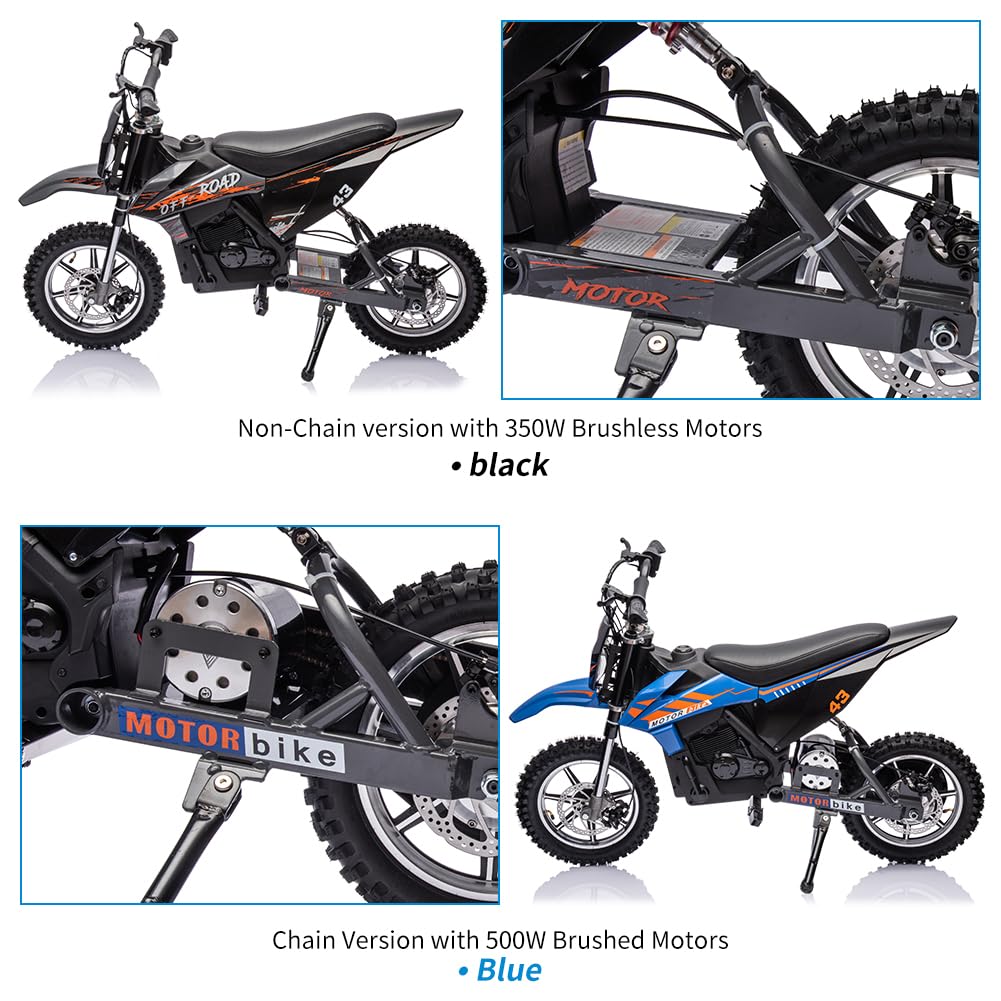 Garvee 36V Kids Electric Dirt Bike For Ages 8-14 With 350W