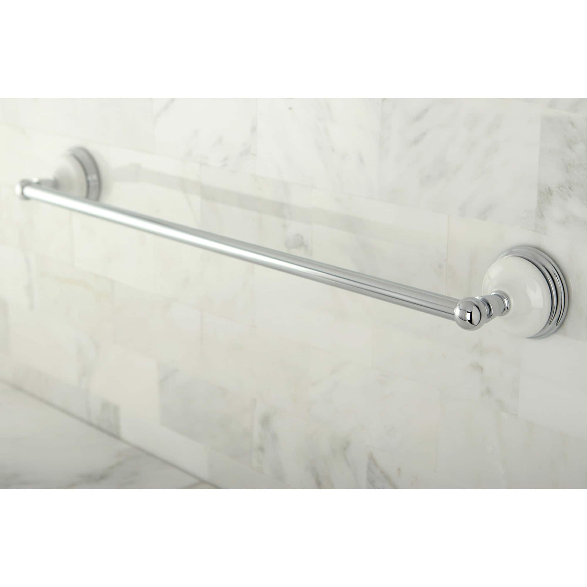 Kingston Brass WL11111 Laurel 24-in Polished chrome Wall mount Single Towel Bar