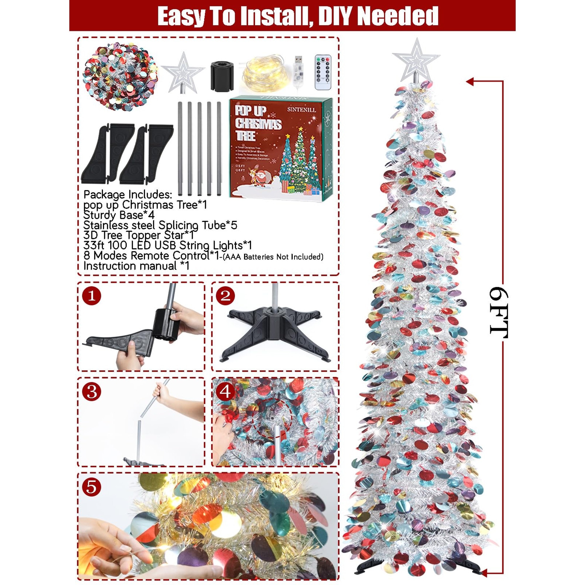Numhew NHBEN539873 Artificial-Christmas-Trees - View #2