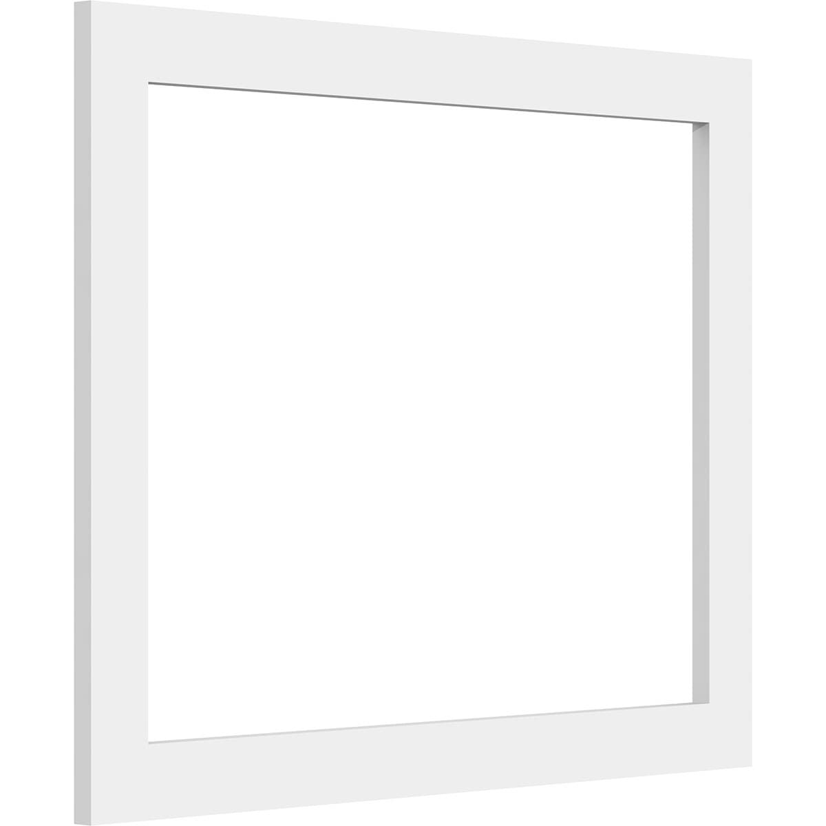Ekena Millwork WALP20X16X037PRE 20-in x 16-in Smooth Paintable/Stainable White PVC Fretwork Wall Panel (