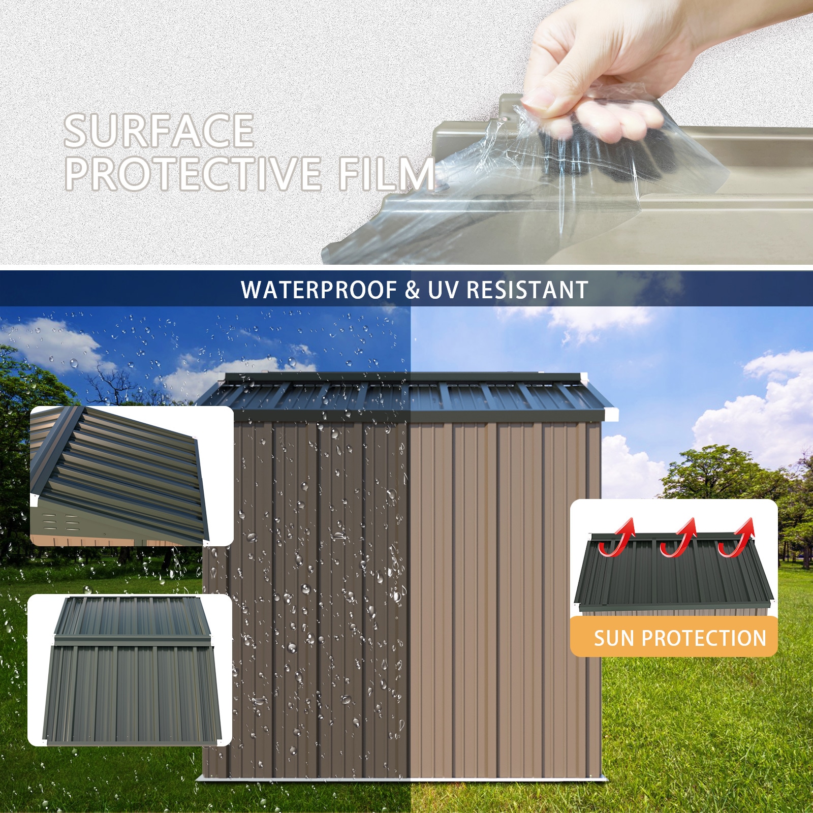 UDPATIO TP86BRO-LW Metal-Storage-Buildings-Sheds - View #4