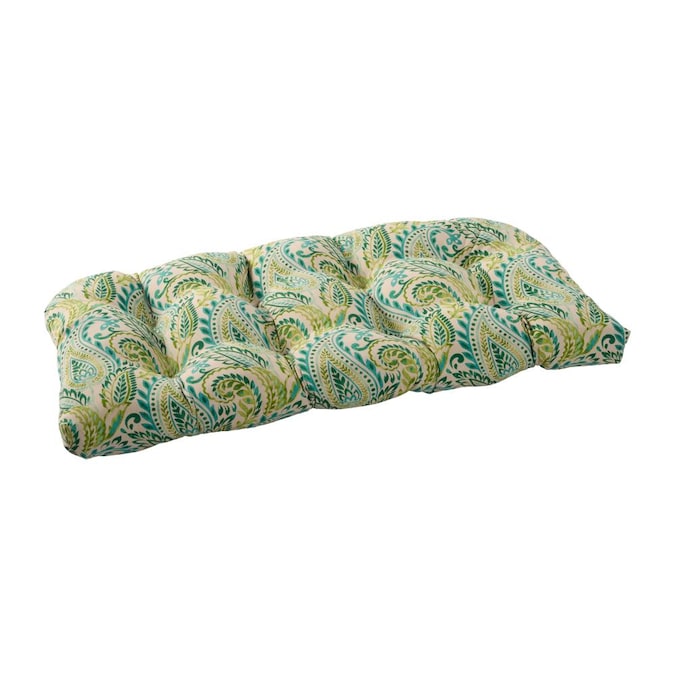 Haven Way Tan Paisley Patio Bench Cushion In The Furniture Cushions Department At Com - Patio Couch Cushions Canada