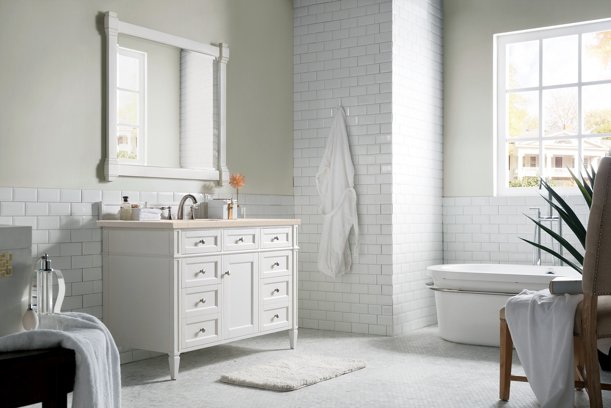 James Martin Vanities 655-V48-BW-3EMR Bath-Vanity-Combo - View #3