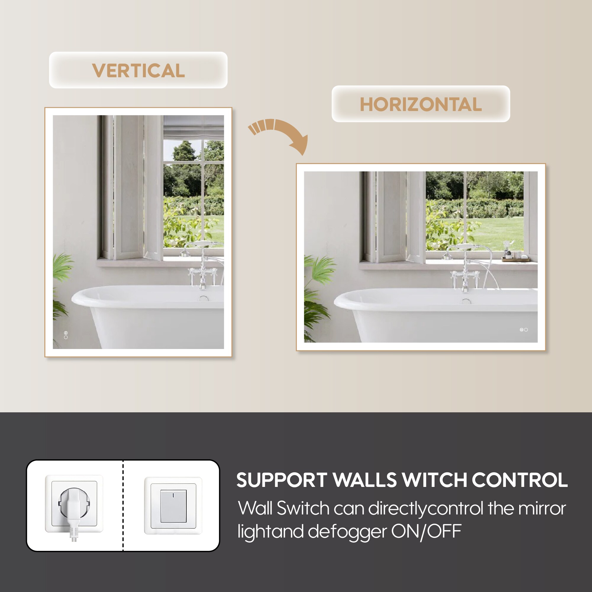 CALVON HML4836GD Framed-Bath-Mirrors - View #8