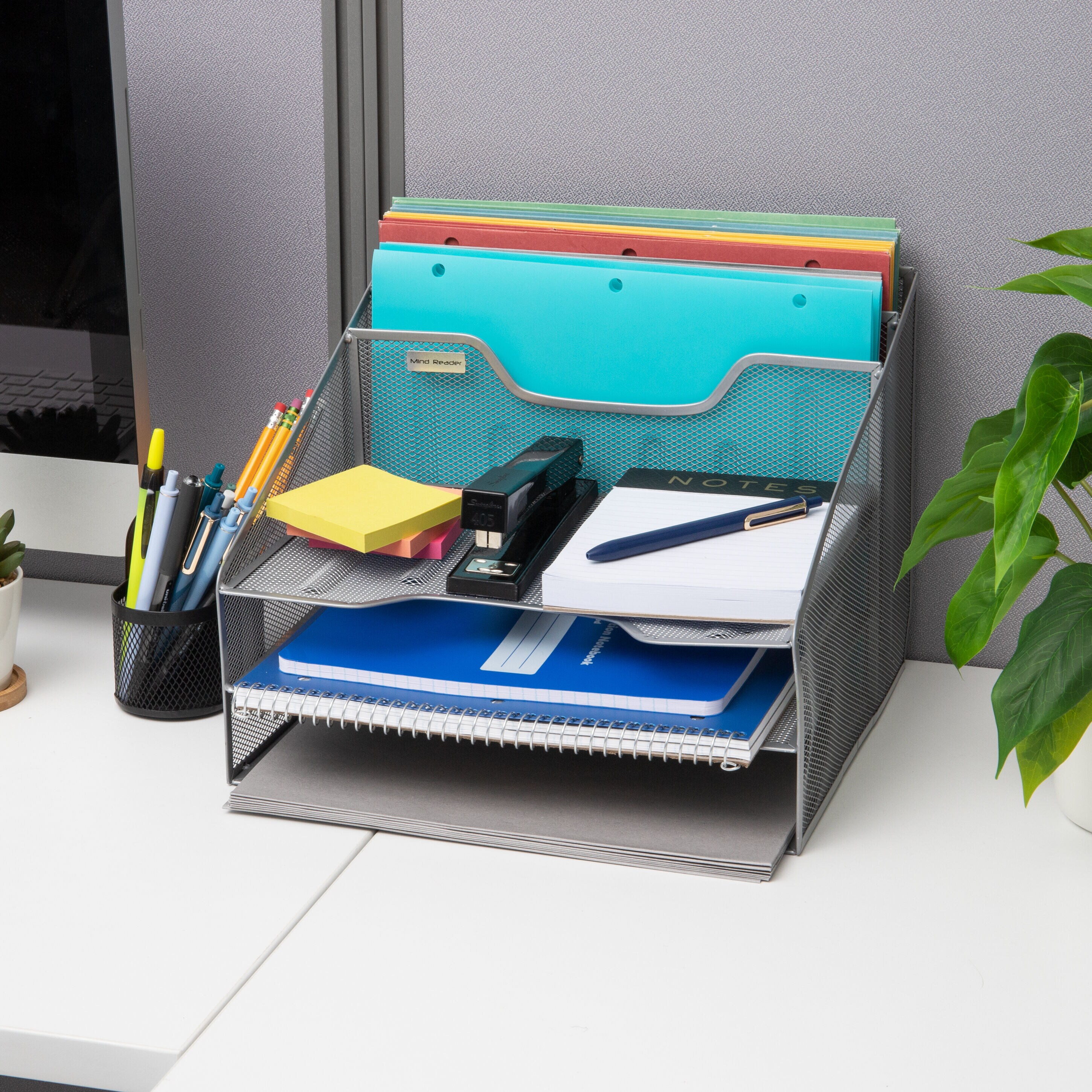 Mind Reader MESHBOX5-SIL Desktop-Organizers - View #6
