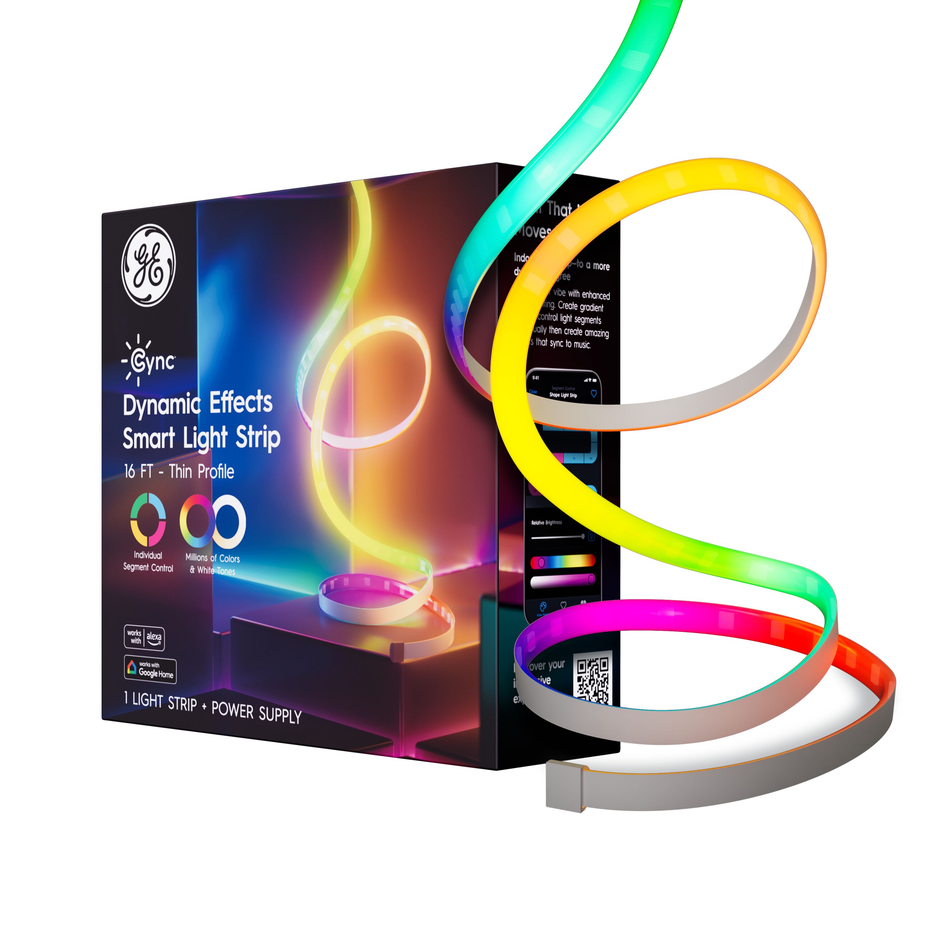 GE 1 -Light Full spectrum LED Strip Light Fixture