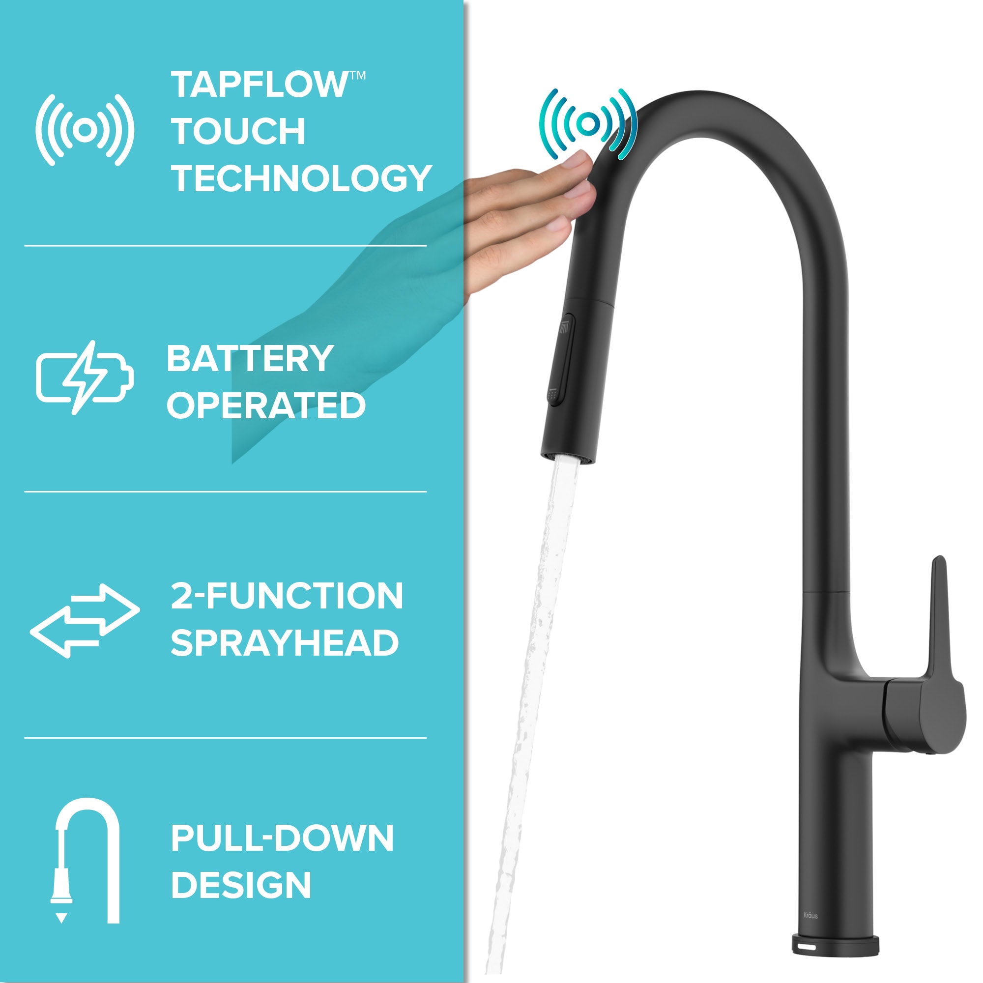 Kraus KTF-3101MB Kitchen-Faucets - View #3