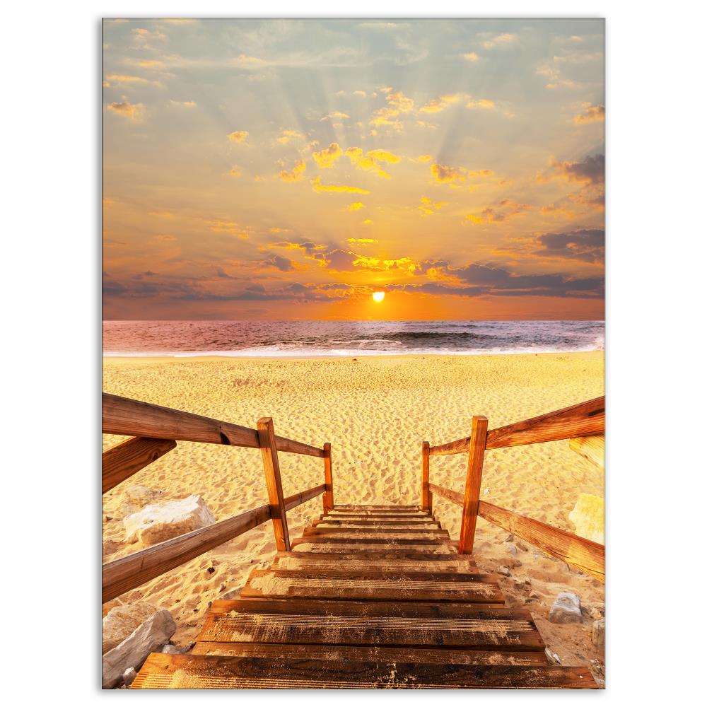 The Boardwalk to the Majestic Ocean Canvas Wall Art Wall Decals ...