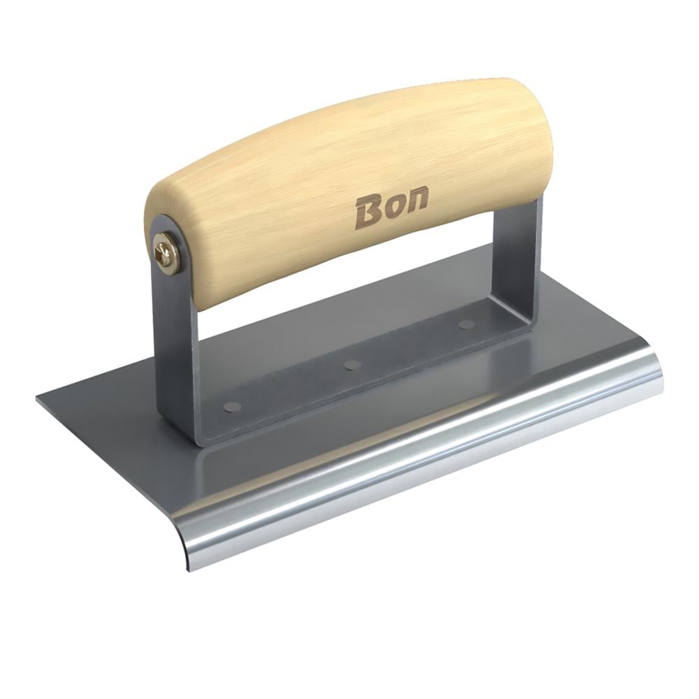 Bon Tool 12-843 6-Inches x 3-Inches Stainless steel Concrete Edger with 0.375-Inches Radius
