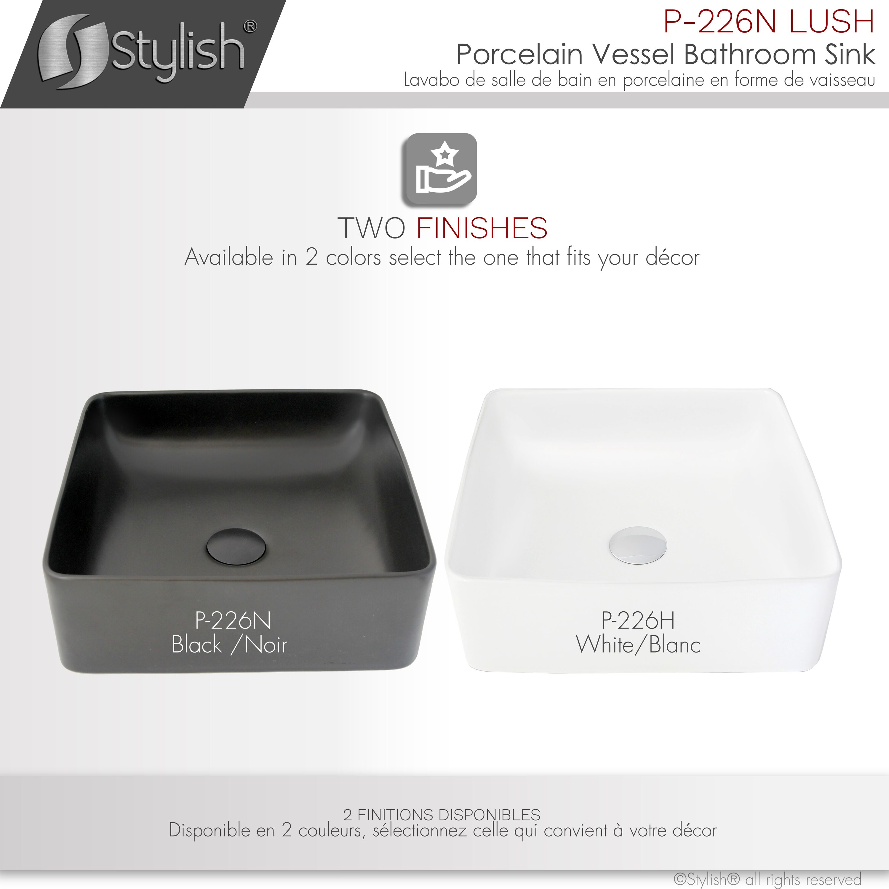 Stylish P-226N Bath-Sink - View #8