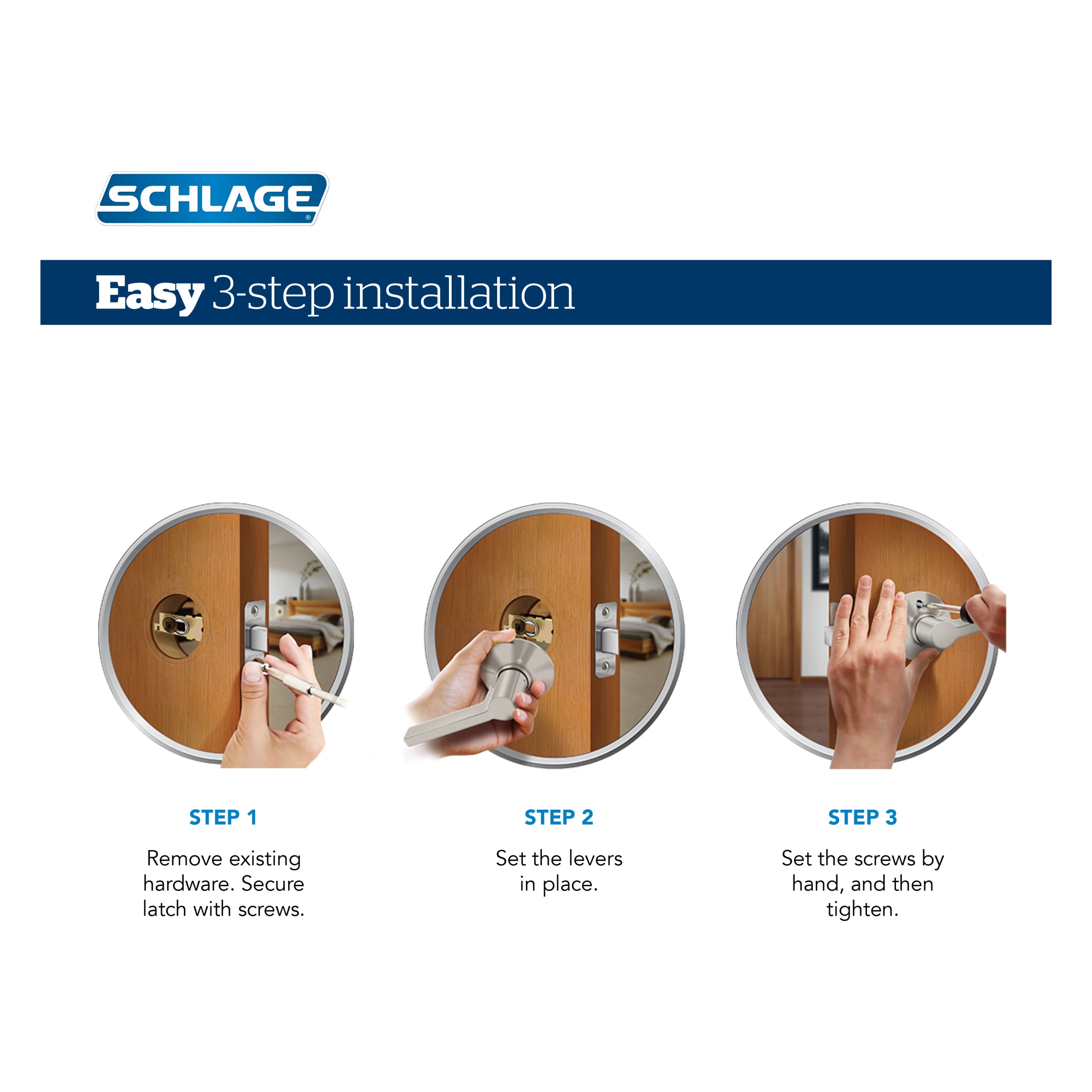 Schlage F51A DAV 608 RMN Door-Handles - View #4