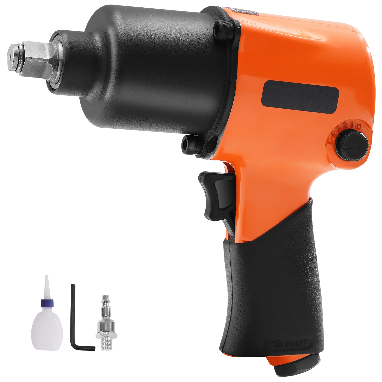 VEVOR SCKQ660N121002719V0 Air Impact Wrench  1/2inch Drive Air Impact Gun Up to 880ft-lbs Nut-busting Torque  7500RPM Lightweight Pneumatic Tool for Auto Repairs and Maintenance