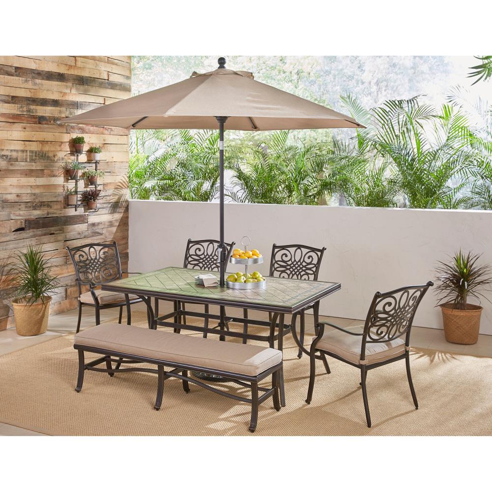 Hanover MONDN6PCBN-SU-T Patio-Dining-Sets - View #11