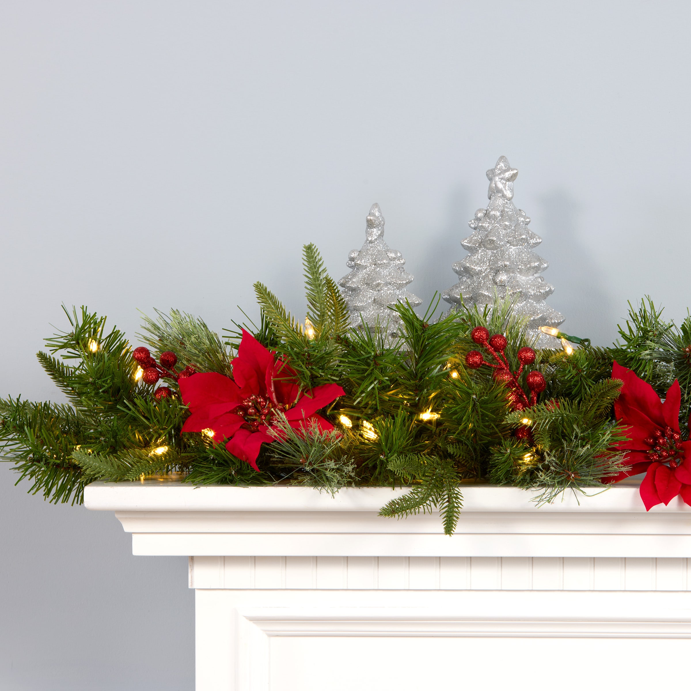 National Tree Company QPECO8-301-4A-B Artificial-Christmas-Garland - View #2
