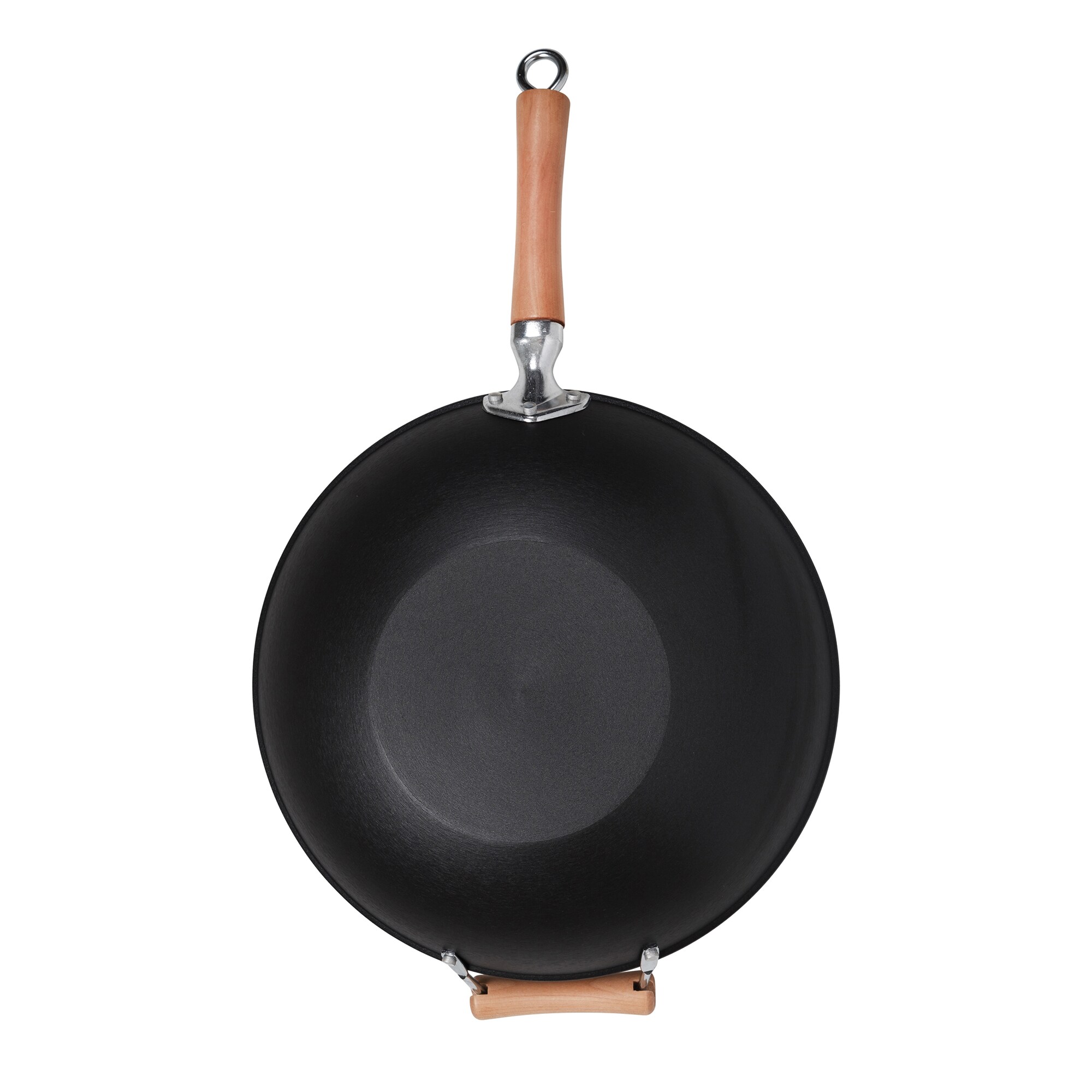  JOYCE CHEN Professional Series 14-Inch Cast Iron Wok with Maple  Handle: Home & Kitchen