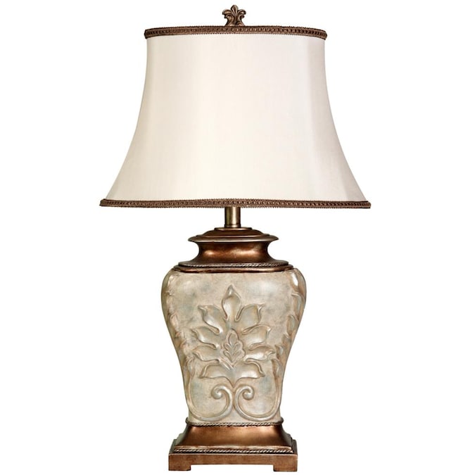 Magonia Antique White With Gold Accents Table Lamp, Antique Lamp Shades For Table Lamps