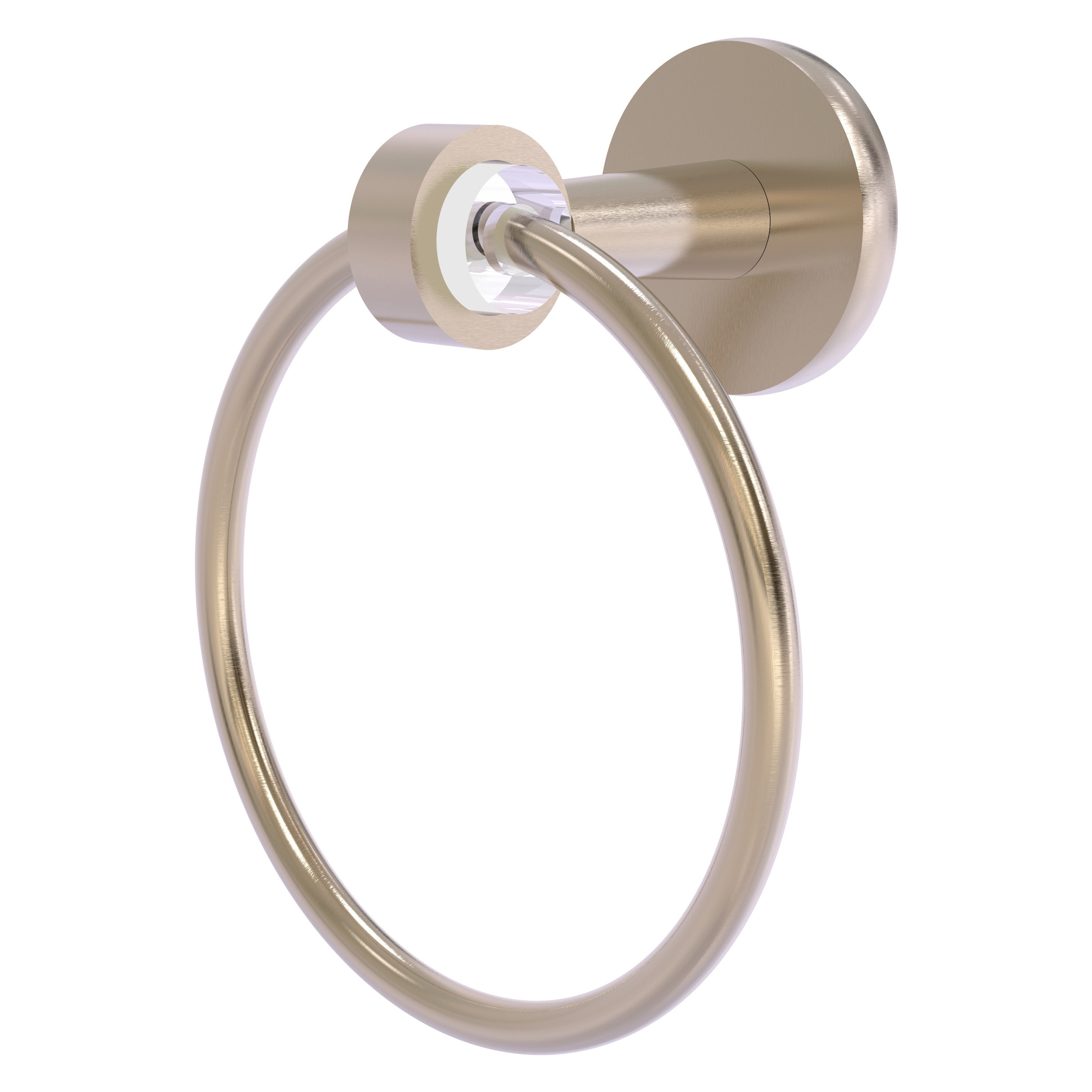 Allied Brass CV-16-PEW Clearview Antique Pewter Wall mount Single Towel Ring