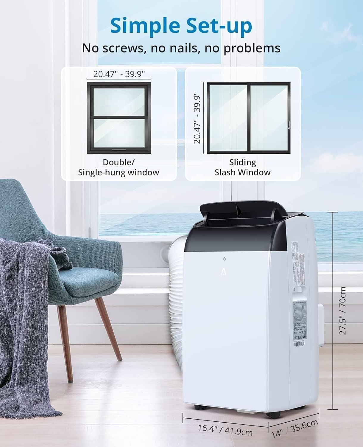 Qeetex LSAPHO0XJ11HNO Portable-Air-Conditioners - View #2
