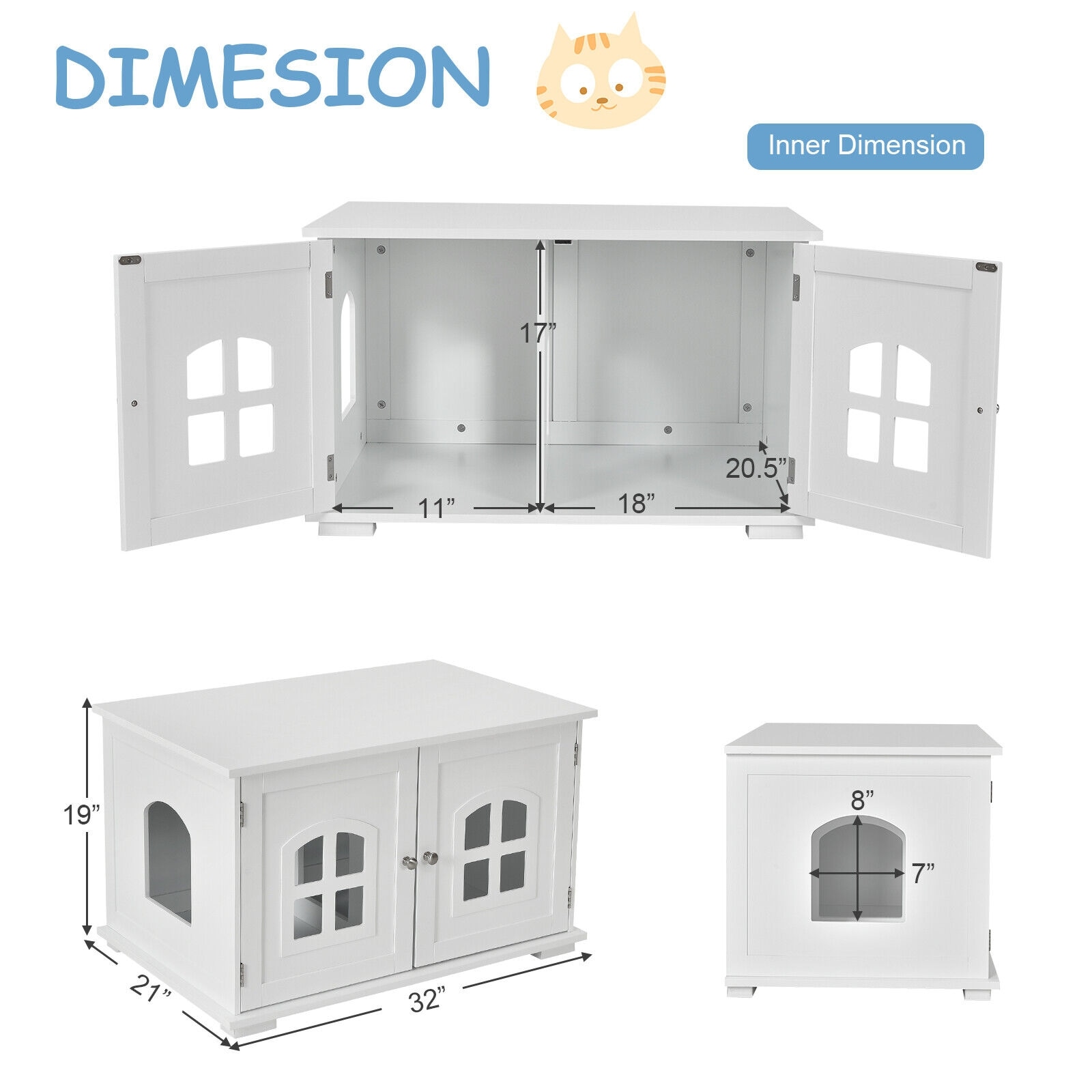 Forclover CJW-LB25WH Litter-Boxes - View #8