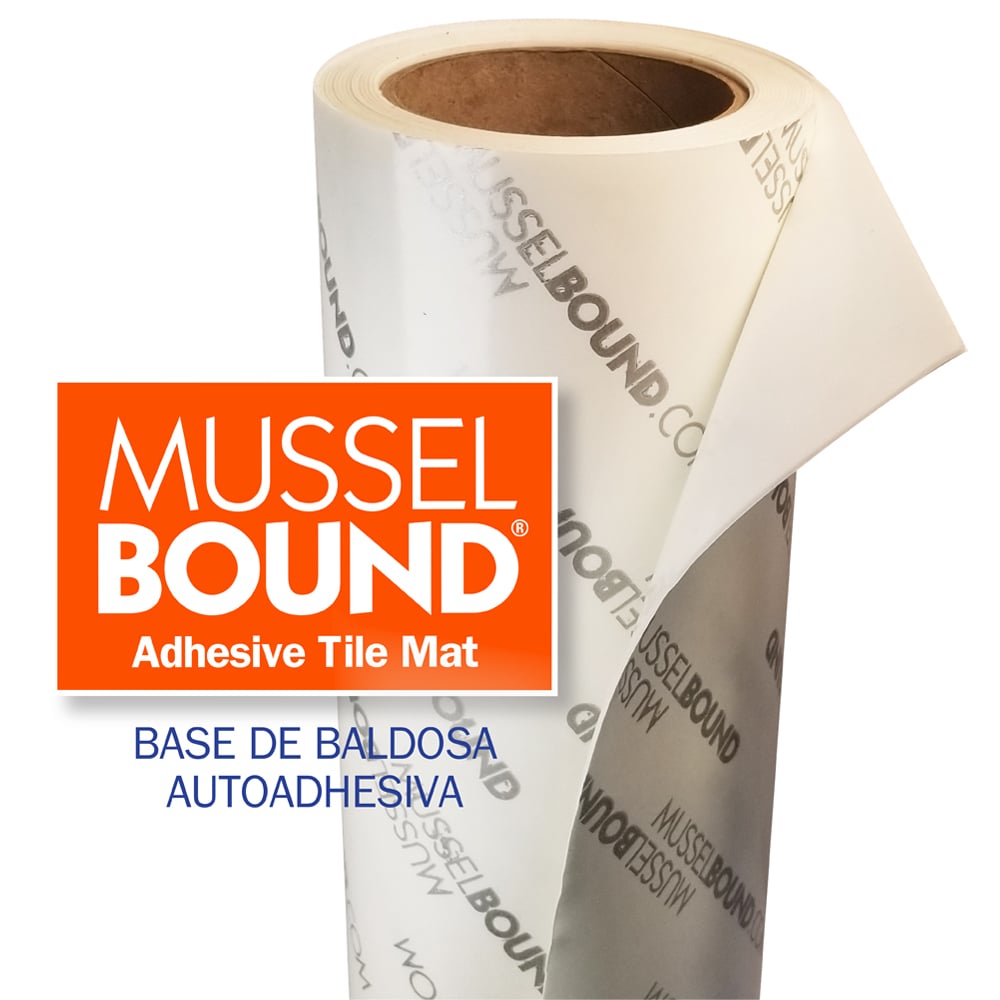 NEW!! MusselBound 15-sq ft White Plastic Tile Membrane Peel-Set-Grout No  Mortar.