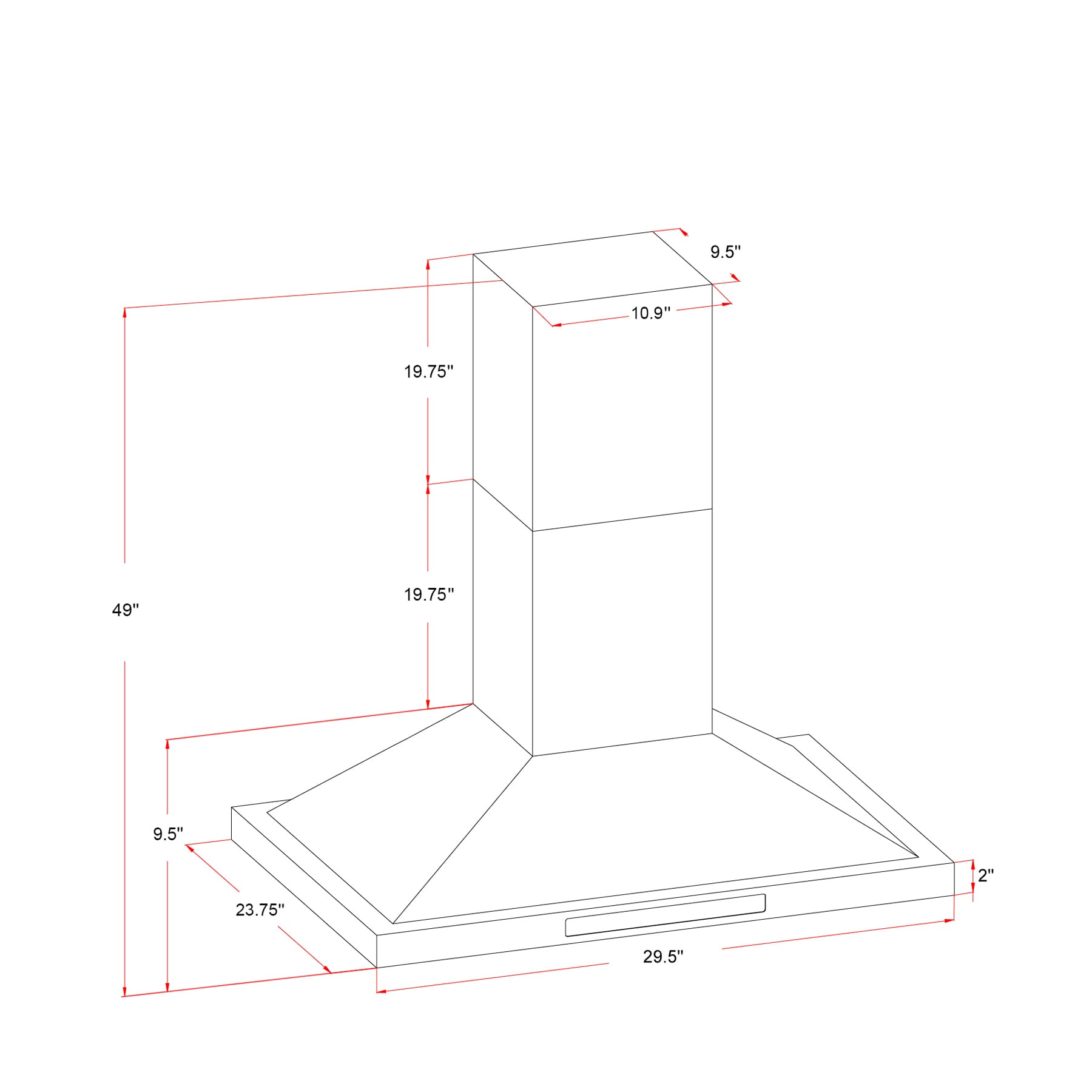 AKDY RH0379 Island-Range-Hoods - View #10