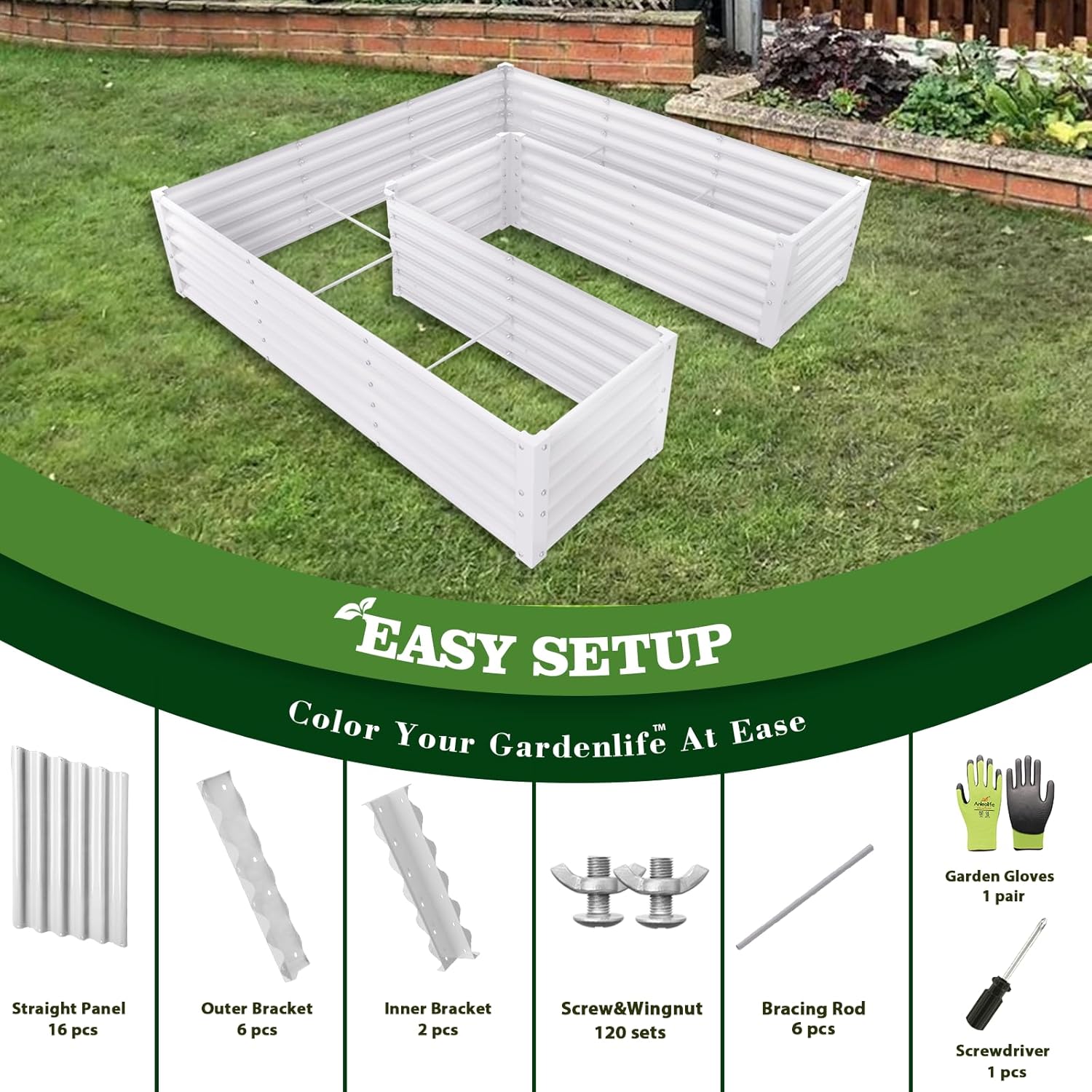 Runesay QCGABED04-04 Raised-Garden-Beds - View #5
