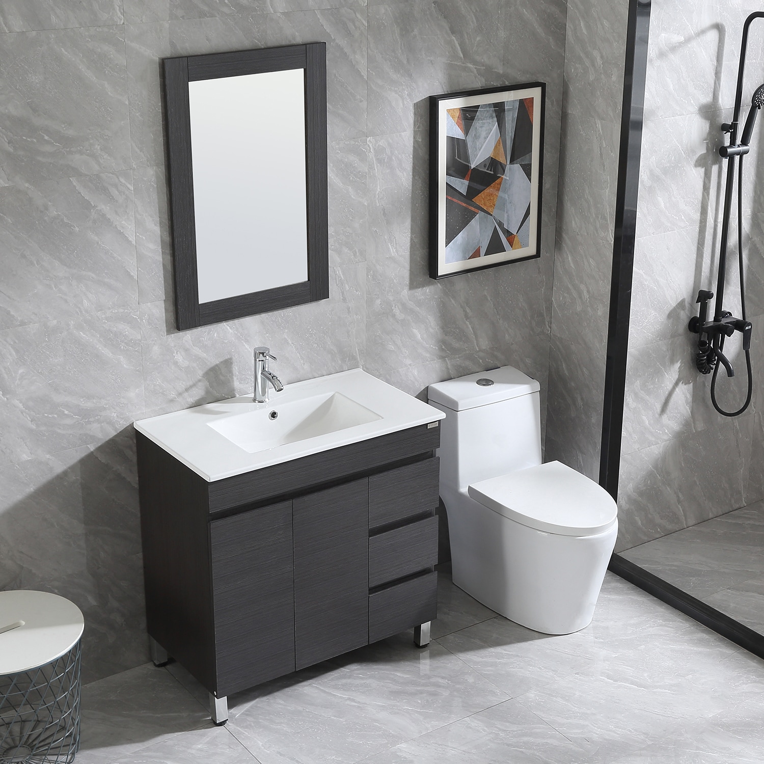 WONLINE USBR4568&USBR4575 Bath-Vanity-Combo - View #12