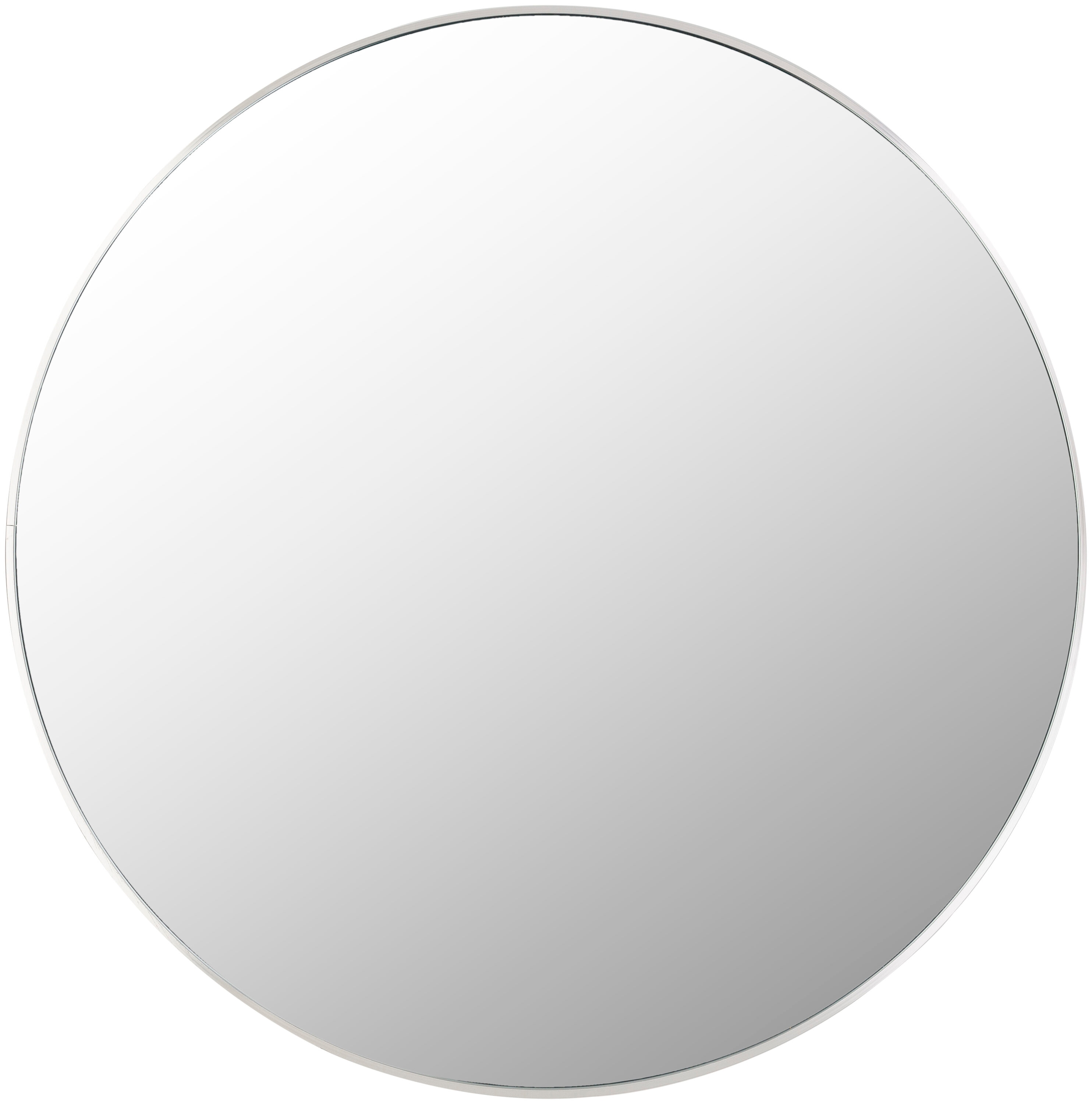 Livabliss RAY040-3636 Aranya 36-in W x 36.0-in H Round Silver Framed Wall Mirror