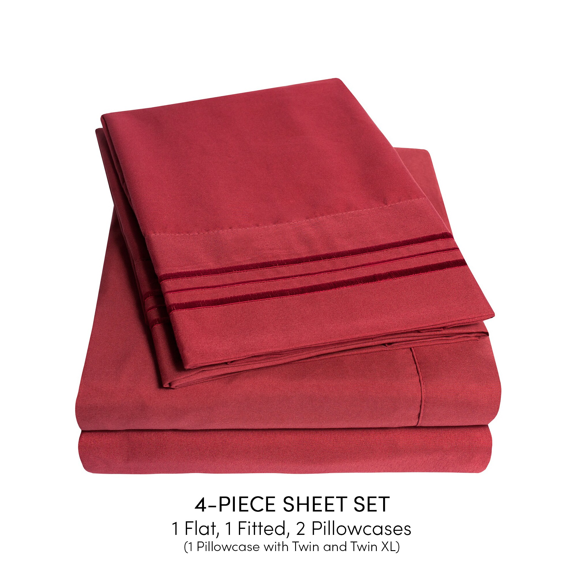 Sweet Home Collection LOW-4P-SH-CK-BRG Sheet-Sets - View #2