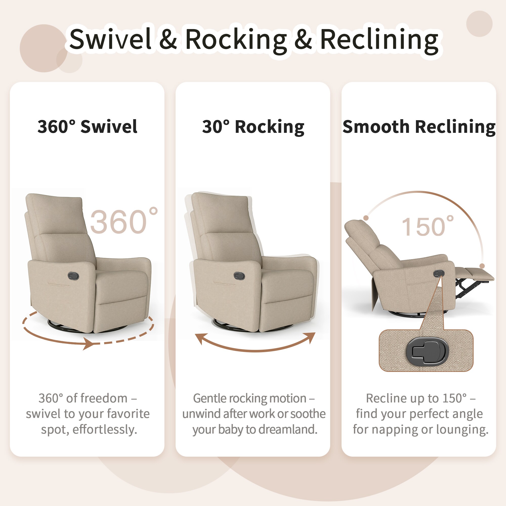 JUSHUA WSY-463160 recliners - View #3
