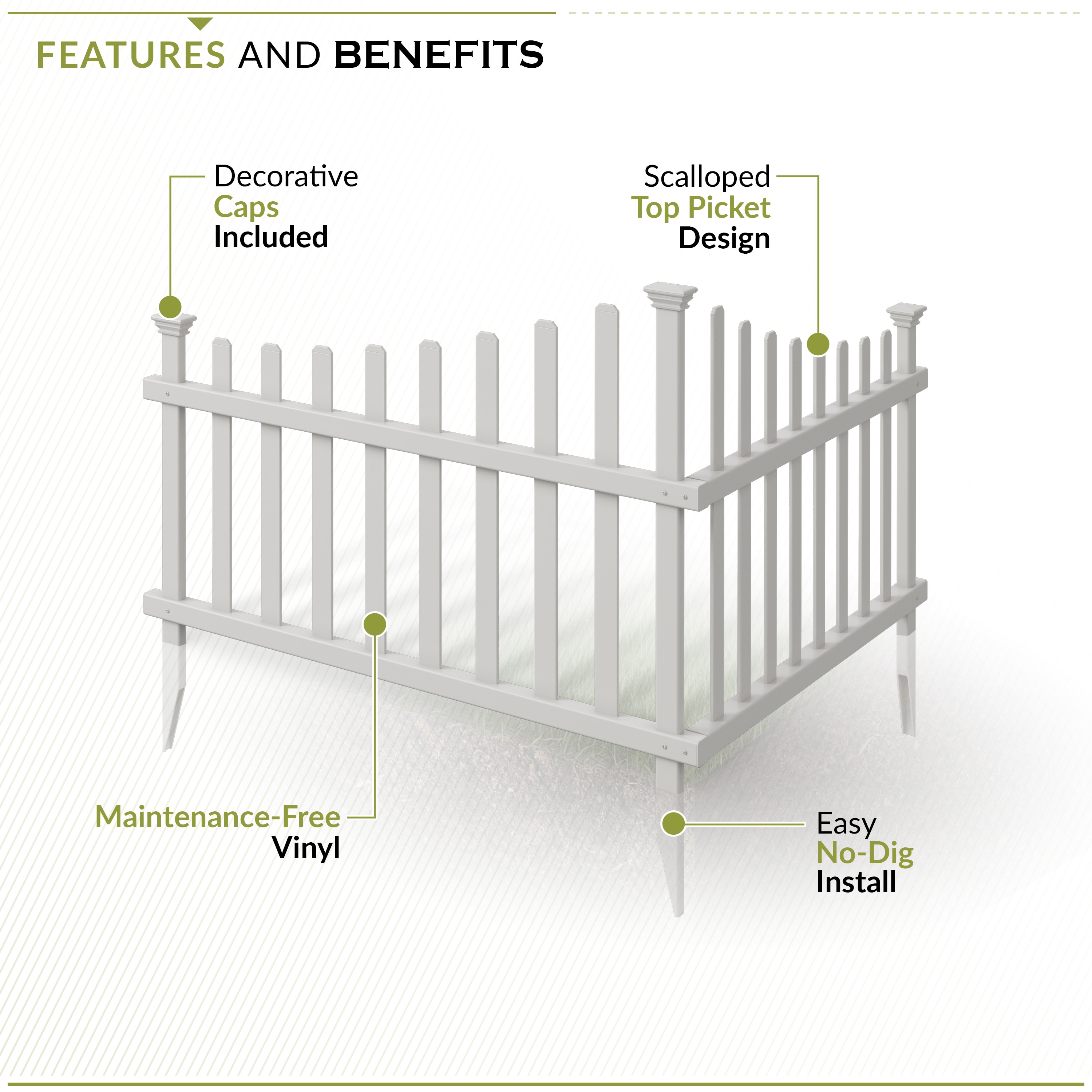 Zippity Outdoor Products ZP19007 Vinyl-Fence-Panels - View #4