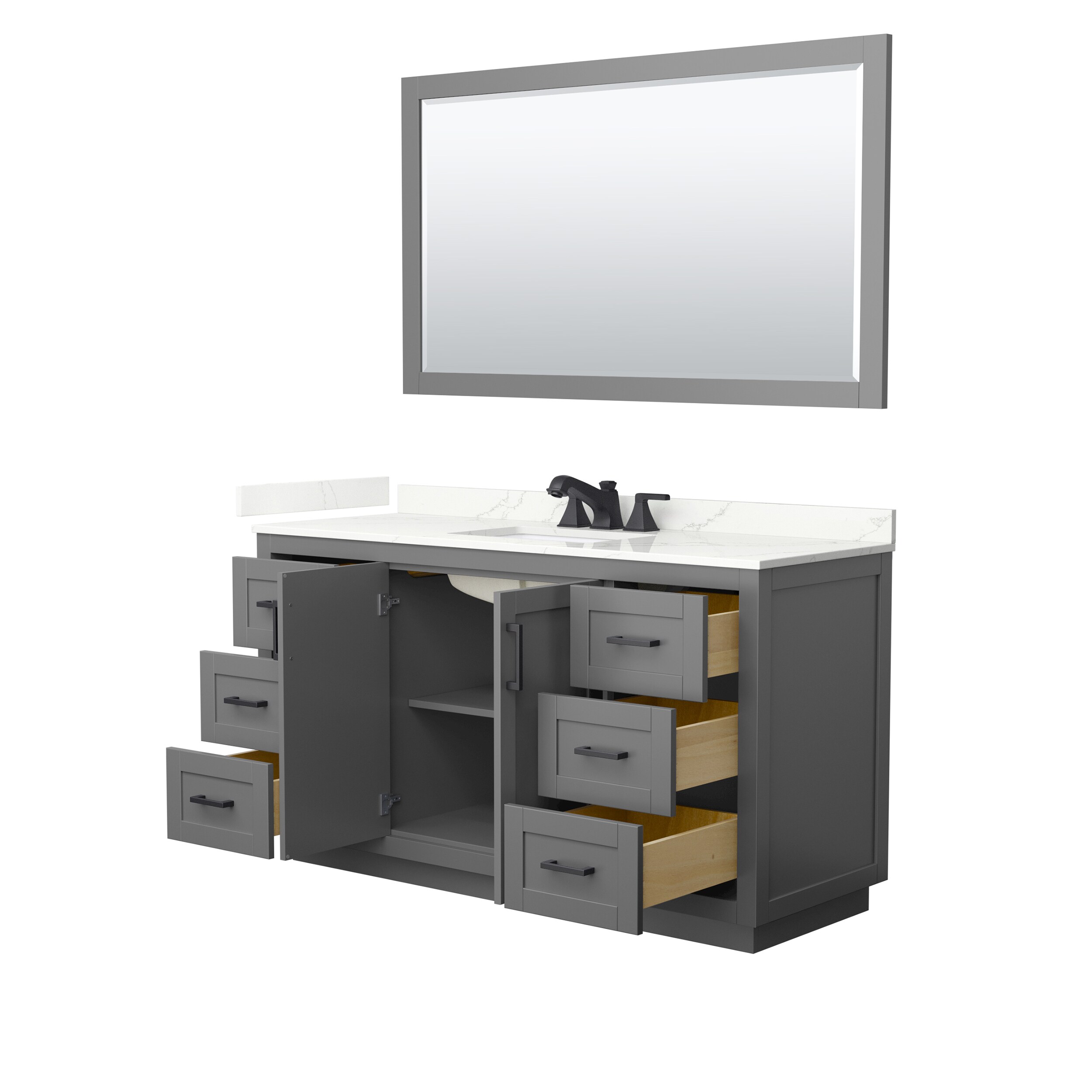 Wyndham Collection WCF292960SGBGTUS3M58 Bath-Vanity-Combo - View #3