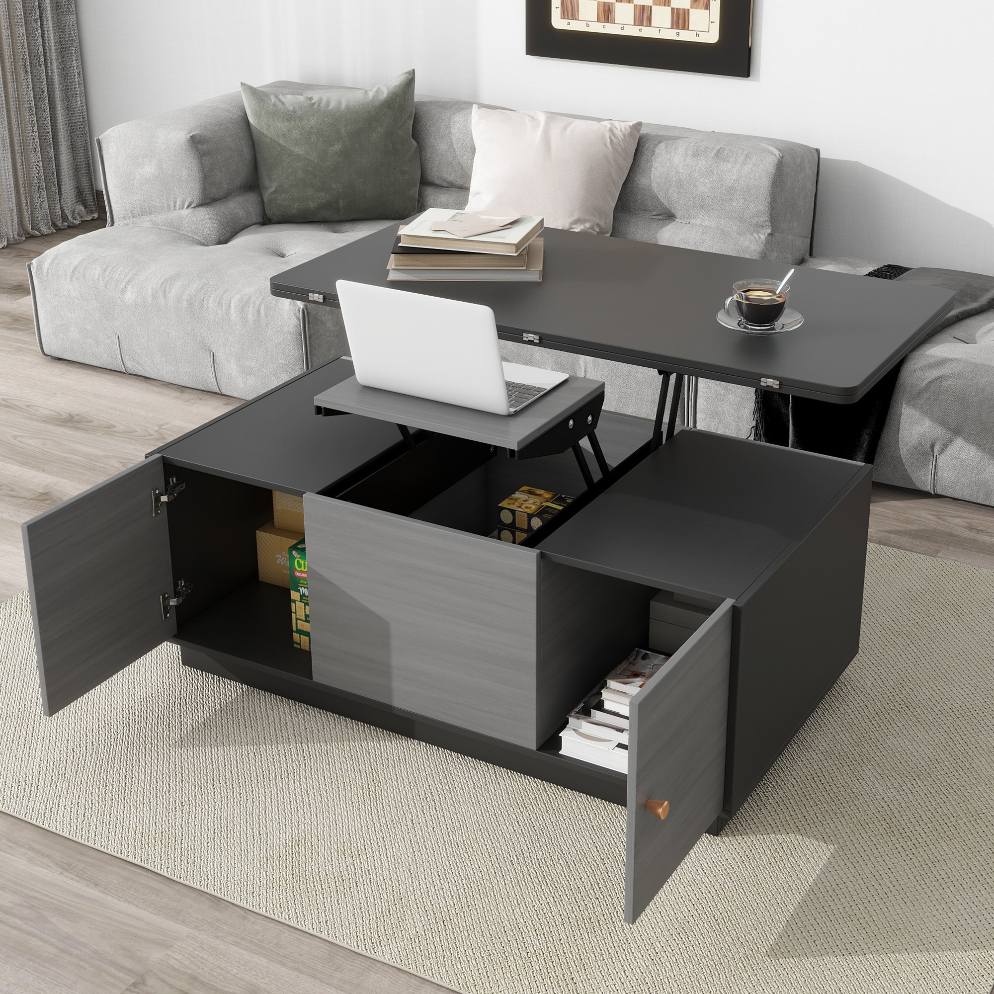 ModernLuxe L3P-WF307466AAG Coffee-Tables - View #4
