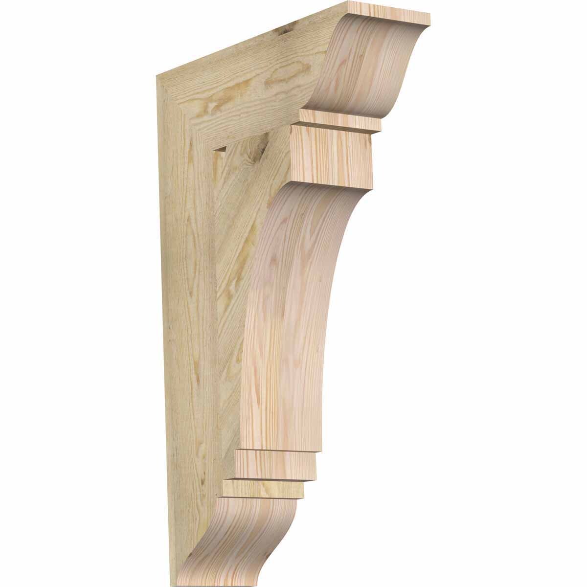 Ekena Millwork BKT06X20X32IMP01RDF Imperial traditional rough sawn 6-in x 20-in x 32-in Douglas fir Brown Wood Standard bracket