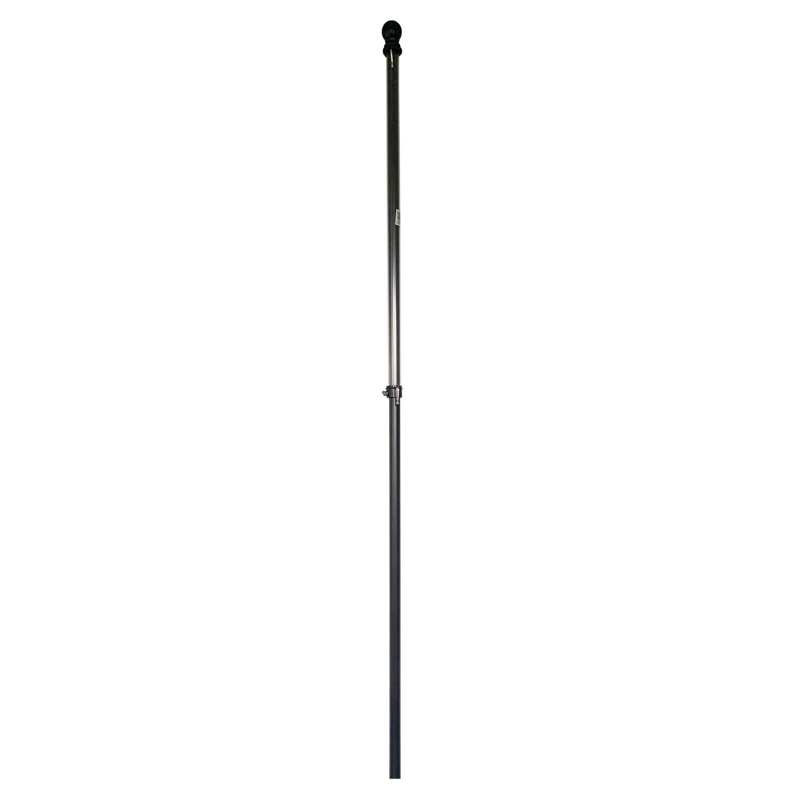 Rain or Shine 5.75-ft Black Metal House Flag Pole in the Flag Poles ...