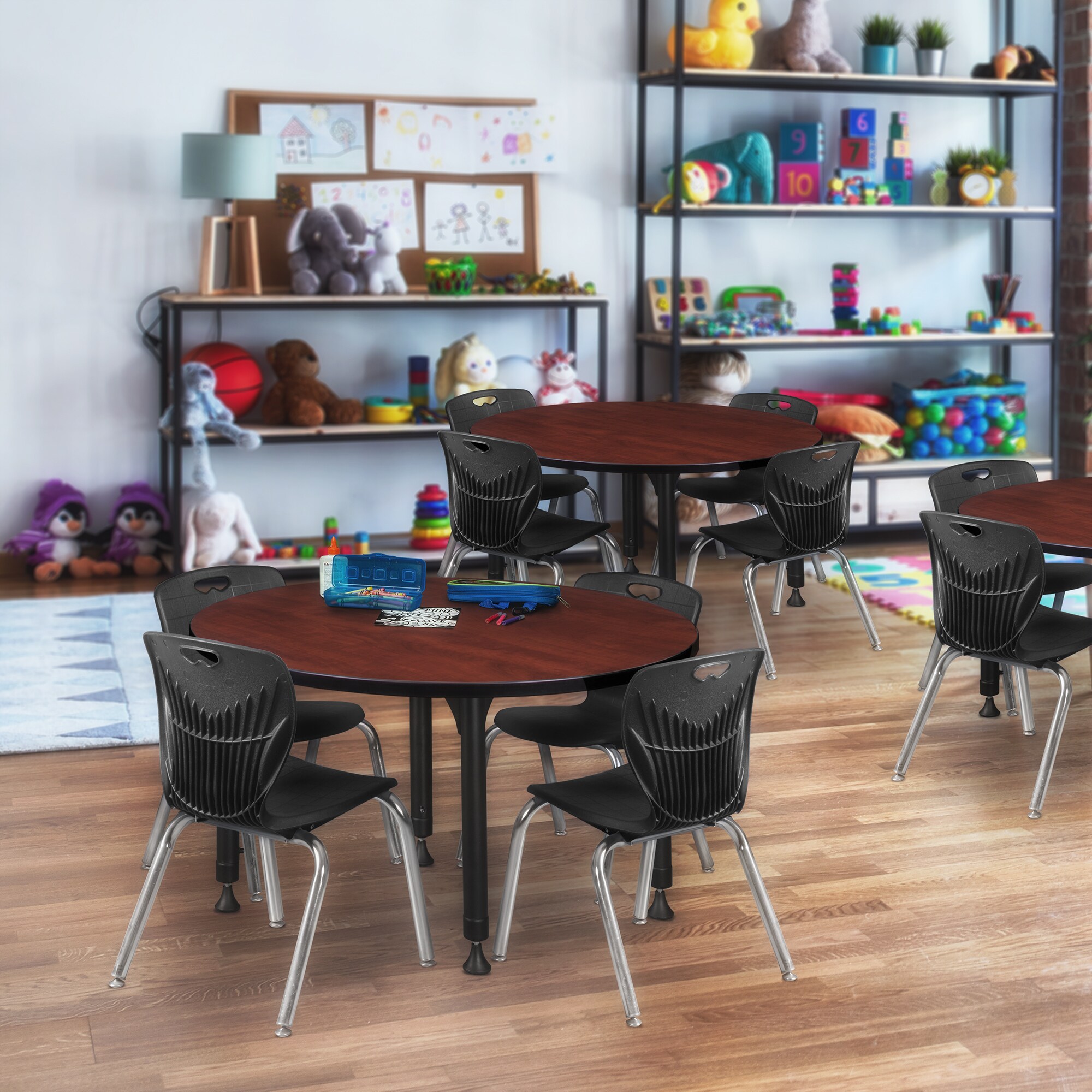 Regency TB36RNDCHAPBK44BK Office-Tables - View #6