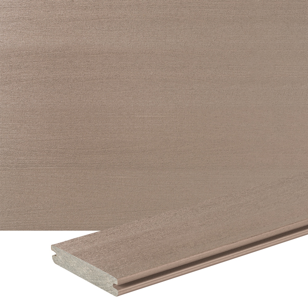 TimberTech TCGV5420SB Terrain 1-in x 6-in x 20-ft Sandy Birch Grooved Composite Deck board