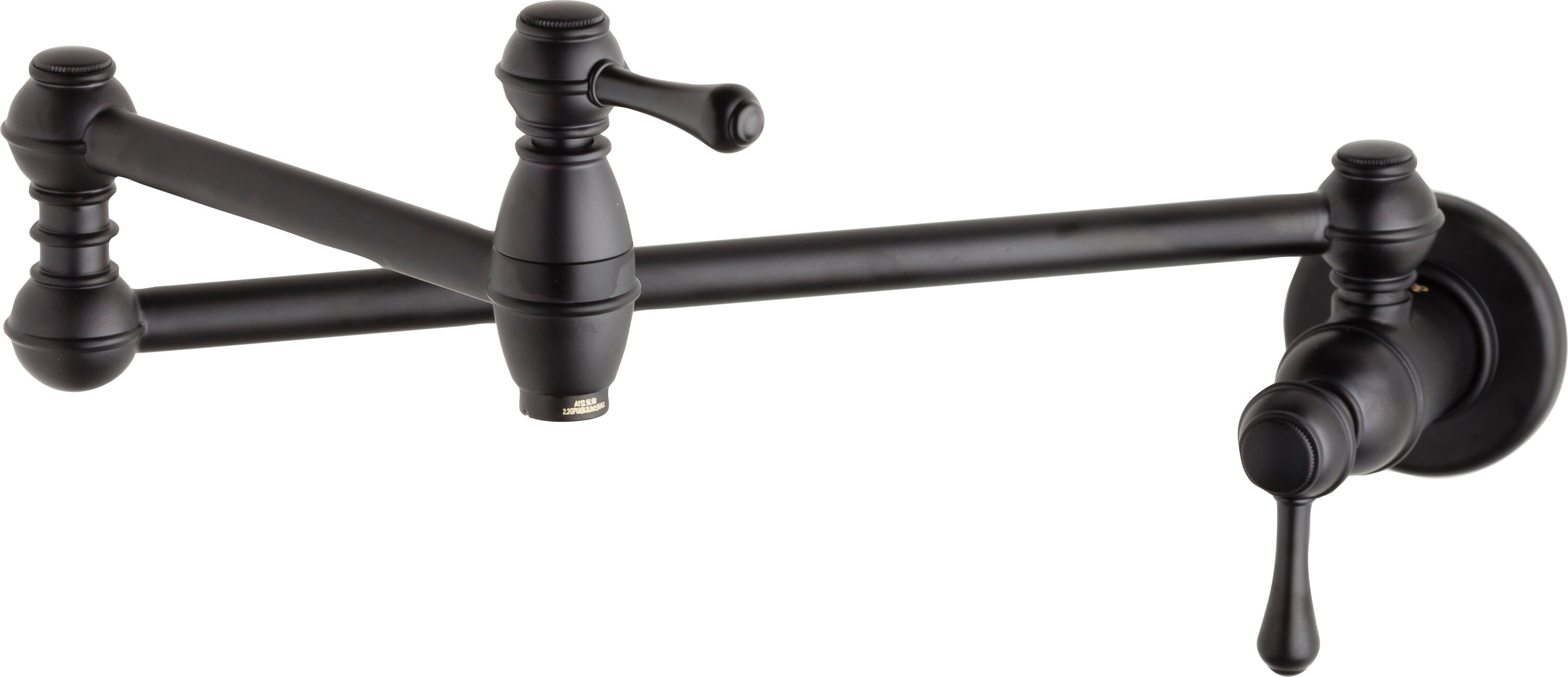 Gerber Satin Black Single Handle Wall-mount Pot Filler Kitchen Faucet ...