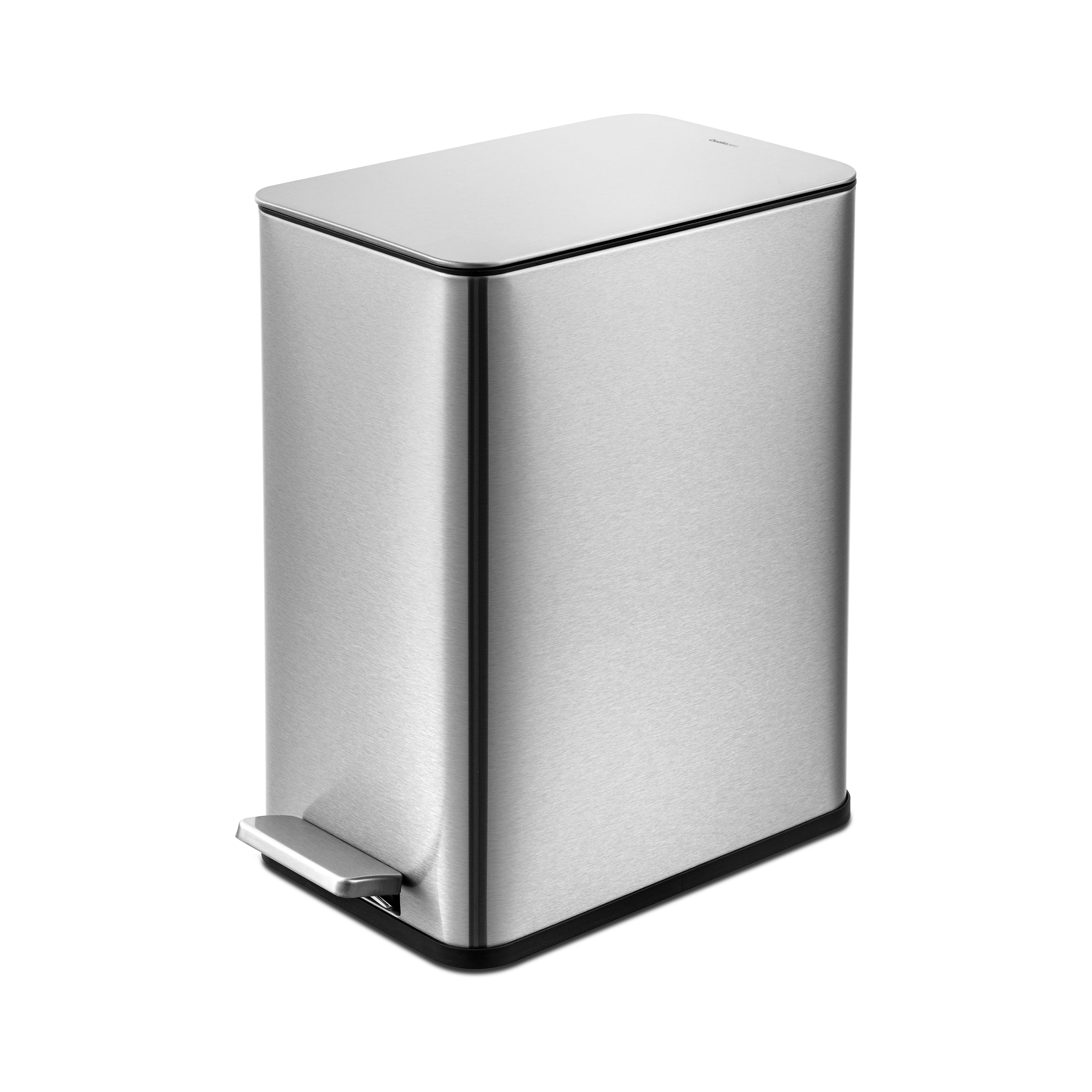Qualiazero AMZ10006 2.6 Gallon Stainless Steel Indoor Kitchen Step Trash Can