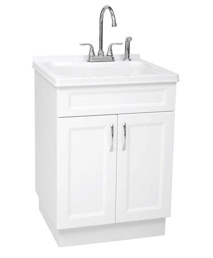 Basin White Freestanding Laundry Sink