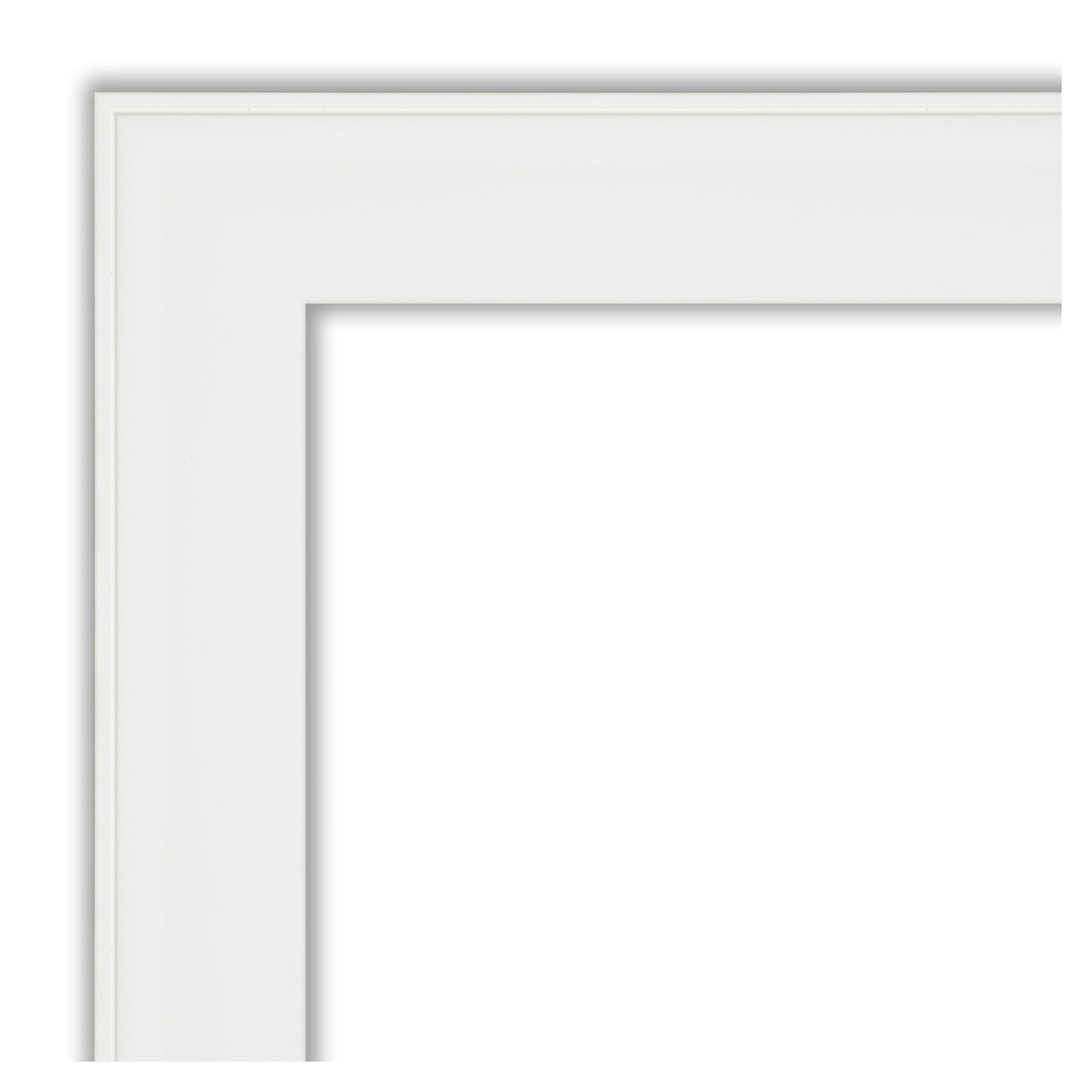 Vanity White Beveled Rectangular Bathroom Wall Mirror 30x30