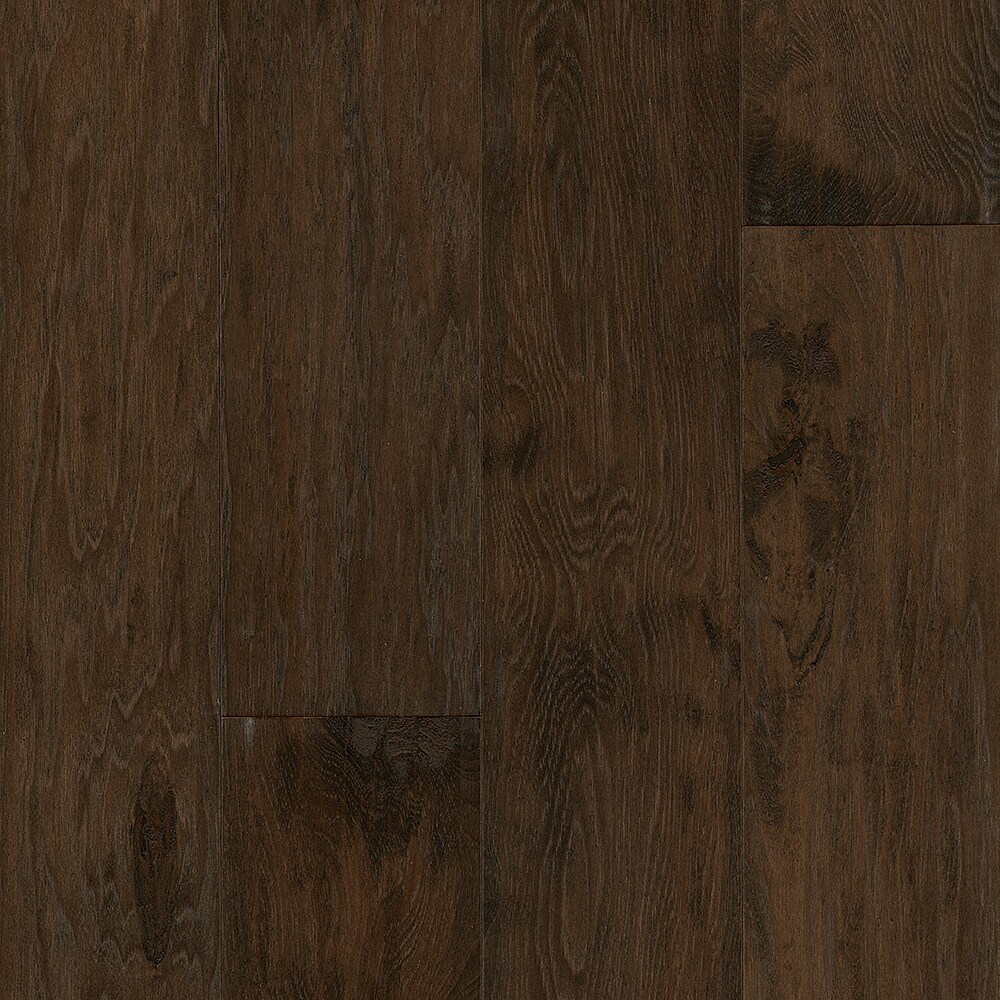 Bruce Nature of Wood Medium Brown Hickory 6-1/2-in W x 3/8-in T x Varying Length Handscraped Engineered Hardwood Flooring (30.5-sq ft / Carton)