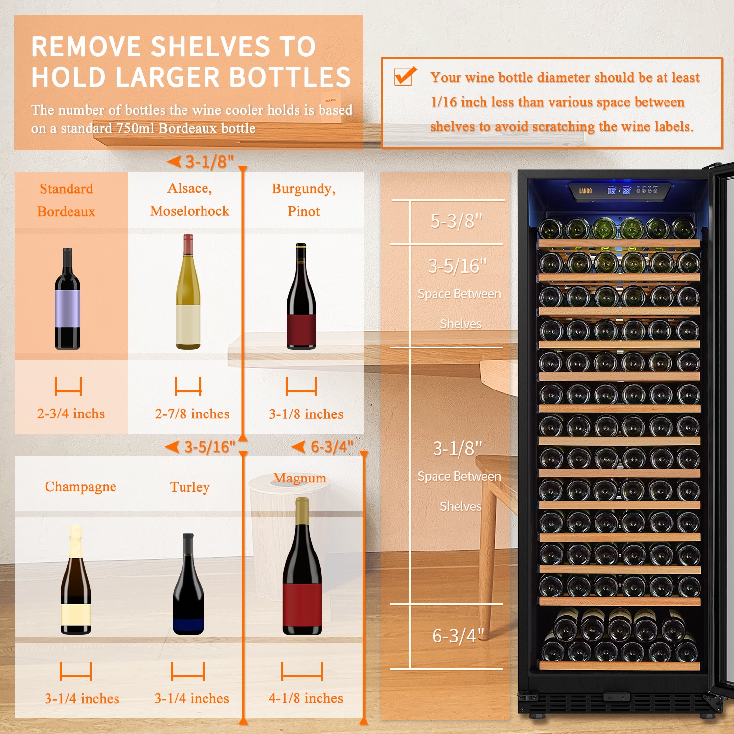 LANBO LW155S Wine-Chillers - View #16