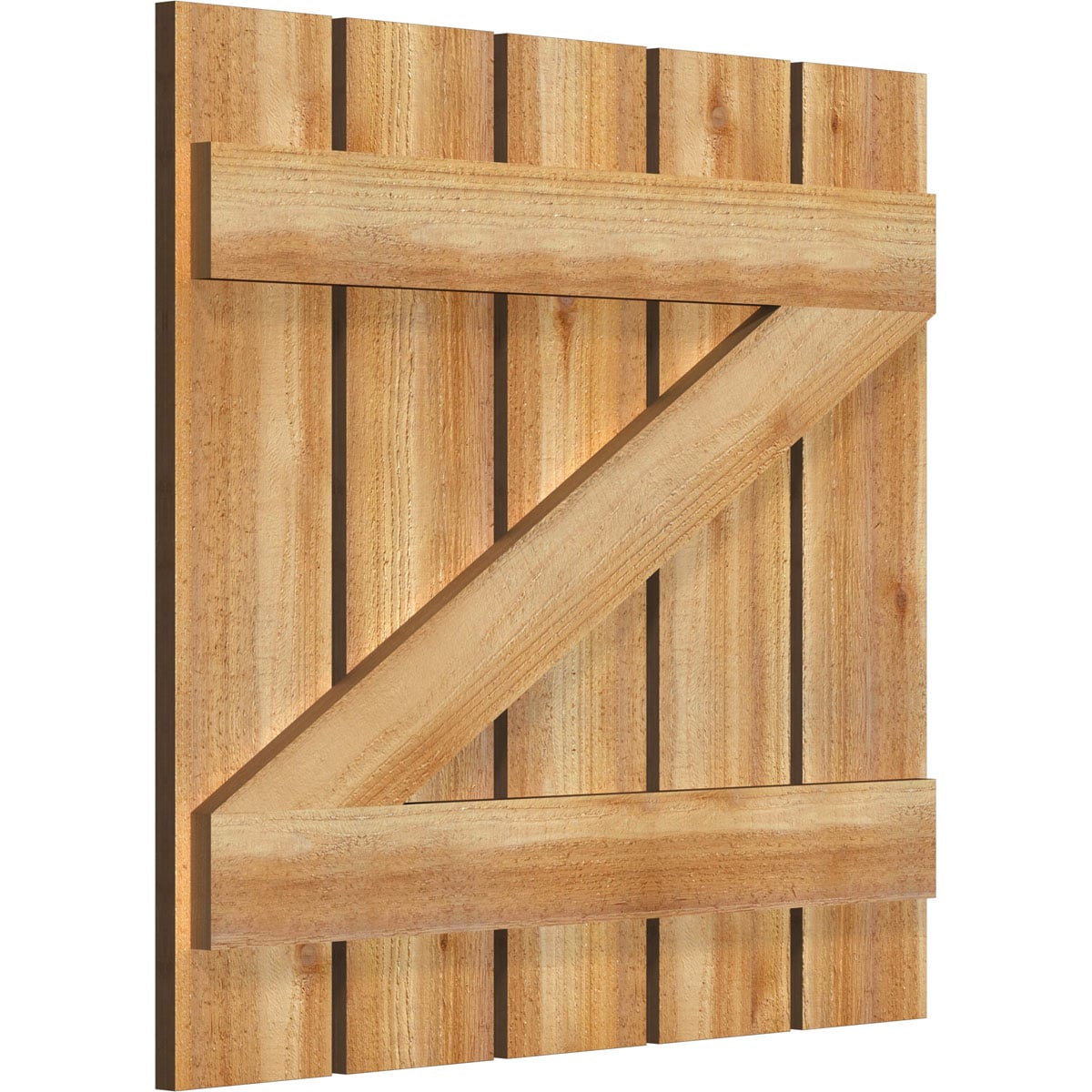 Ekena Millwork RBS06Z29X027RWR Exterior-Shutters - View #2
