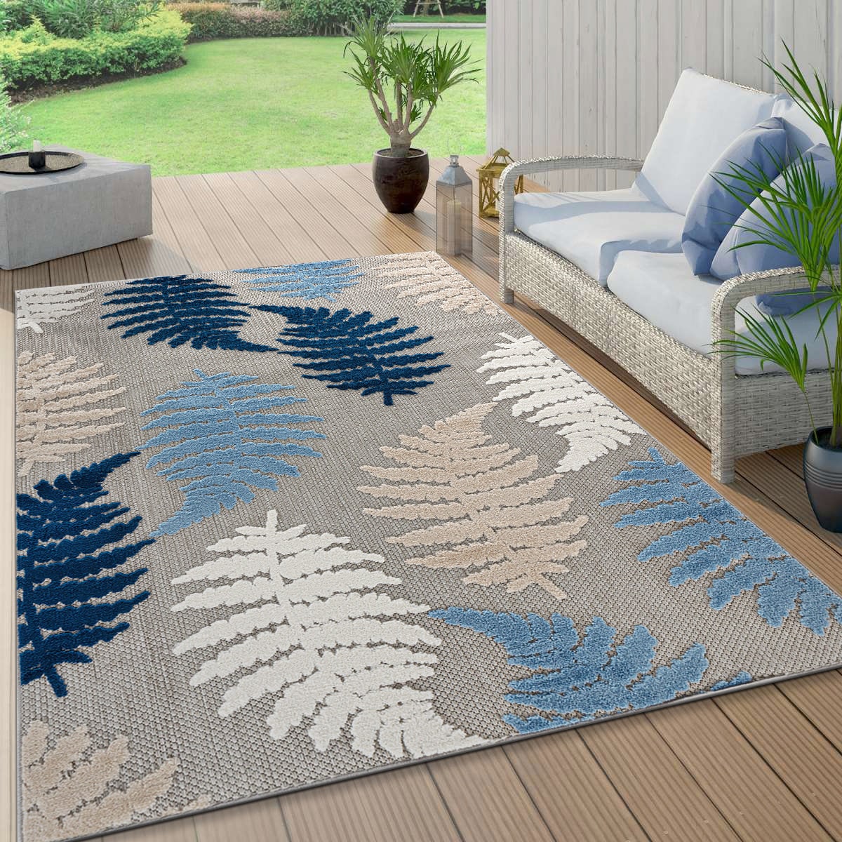 World Rug Gallery 5551BLUE8X10 rugs - View #5